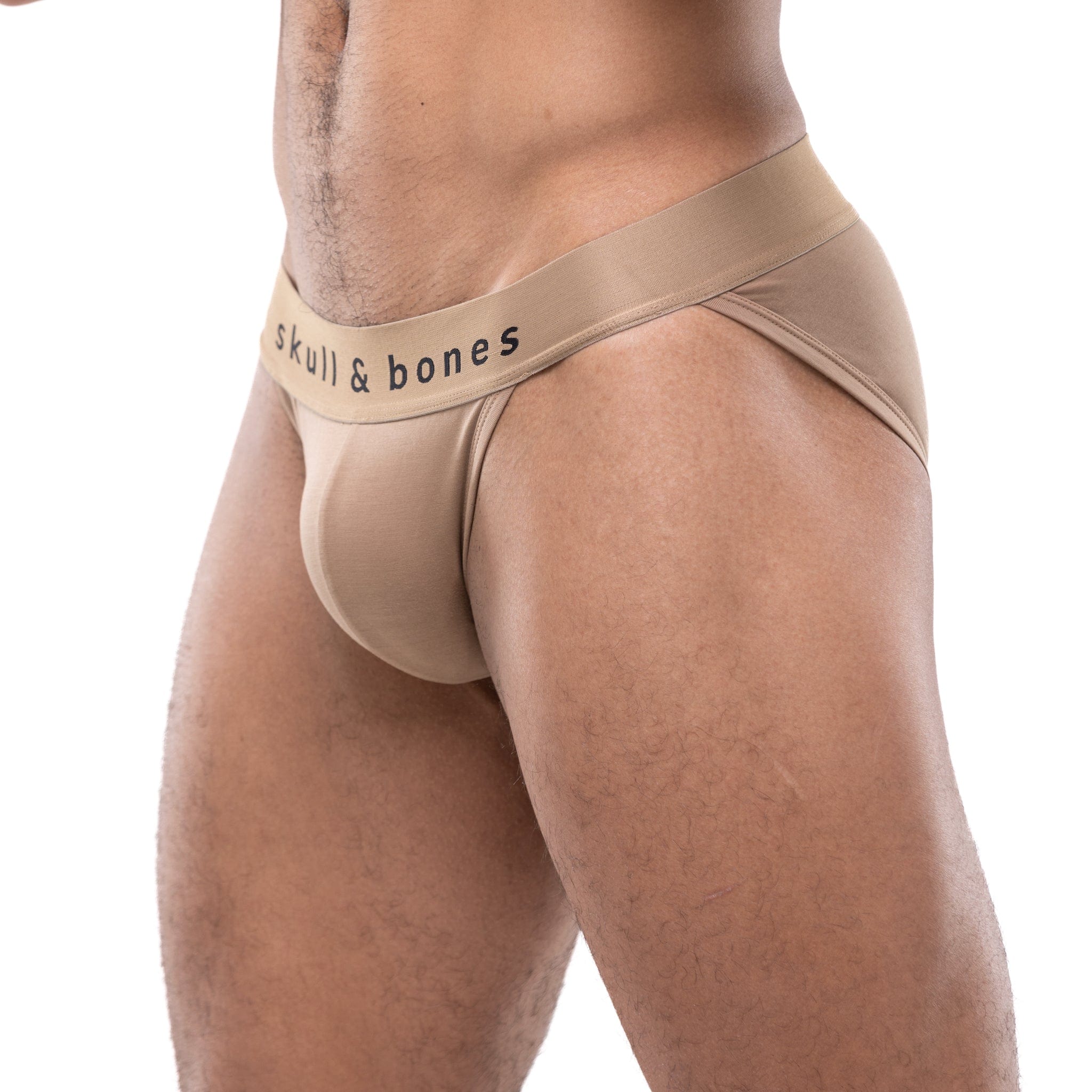 Just The Bones Sport Brief Tan - Comfortable Men's Underwear for Gym, Running & Daily Wear
