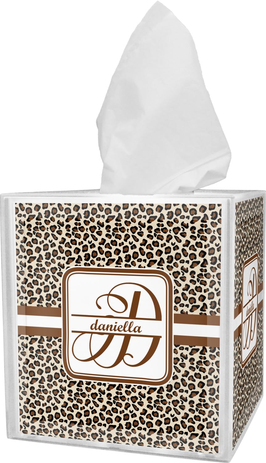 Custom Leopard Print Tissue Box Cover - Stylish Home Decor for Living Room, Bedroom & Bathroom