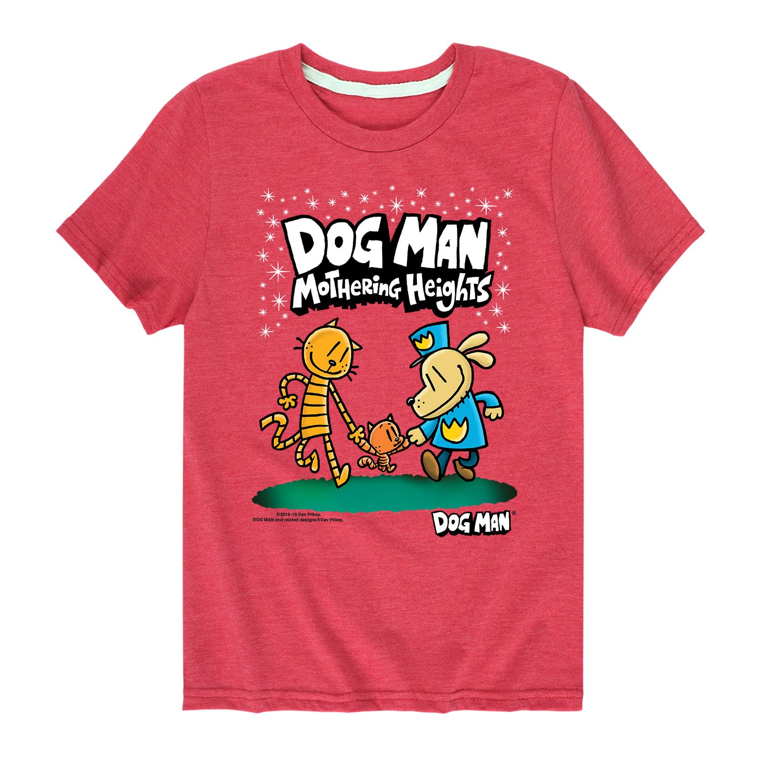 Dog Man Graphic T-Shirt for Kids - Mothering Heights Design for Play & School