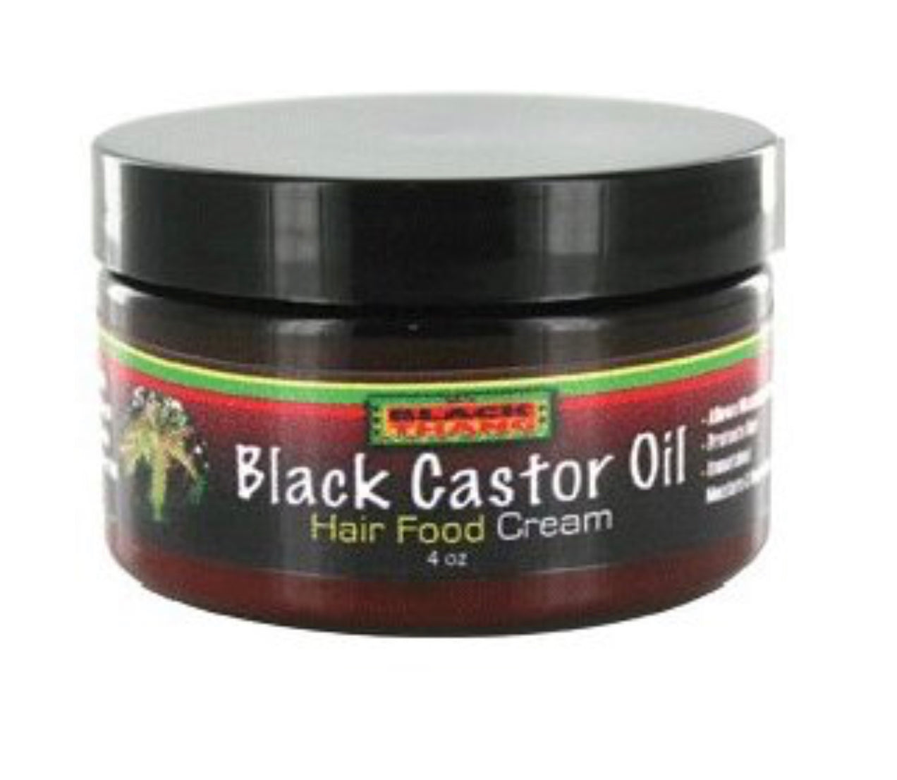 BLACK THANG Black Castor Oil Hair Food Cream 4oz - Natural Hair Growth Treatment for Dry, Damaged Hair - Perfect for Daily Moisturizing & Scalp Care