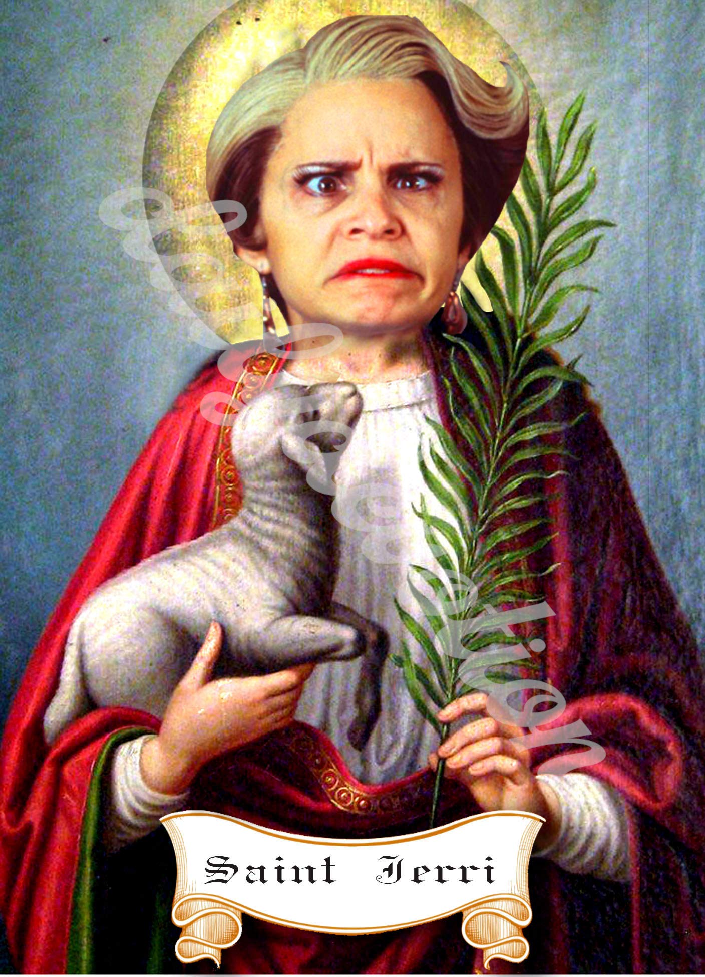 Jerri Blank Strangers with Candy Prayer Candle - Celebrity Parody Devotional Candle for Home Decor, Gag Gifts & Comedy Fans