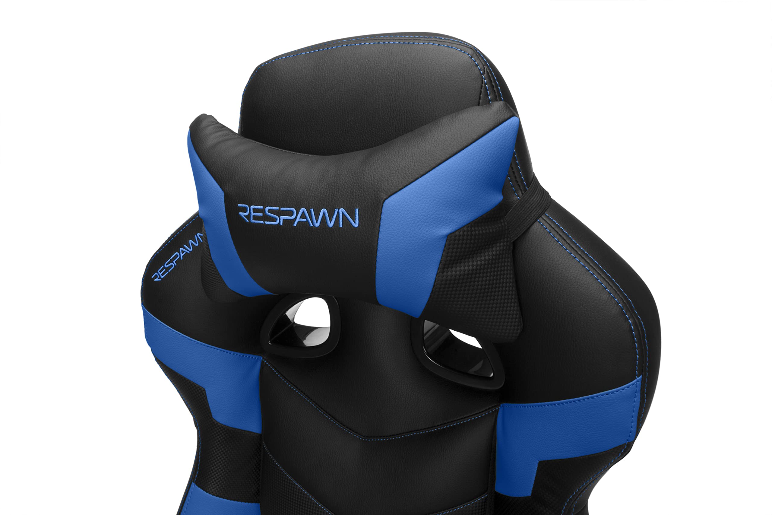 RESPAWN 110 Ergonomic Gaming Chair with Footrest - Racing Style High Back Office Chair with 360 Swivel, Adjustable Lumbar Support & Headrest Pillow - Perfect for PC Gaming, Home Office & Streaming Setup (2021 Blue)