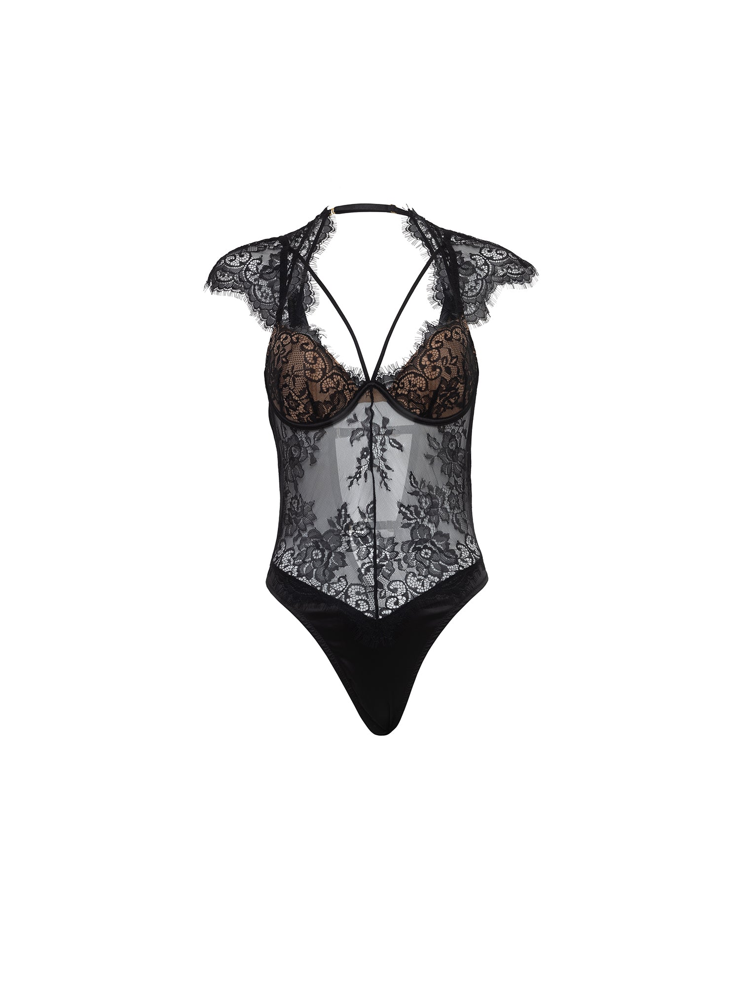 Madelyn Lace Cage Teddy Bodysuit - Sexy Lingerie for Women, Romantic Lace Underwear, Valentine's Gift - Perfect for Date Nights, Bridal Shower, and Special Occasions