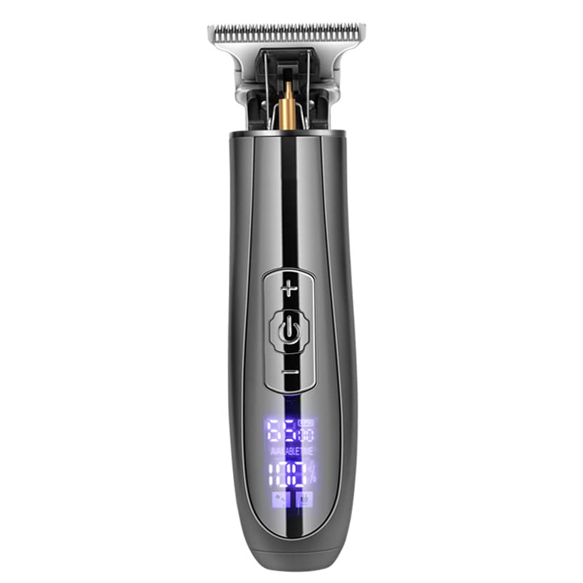 Professional Rechargeable Hair Clippers for Men - LCD Display USB Charging Electric Hair Trimmer with Oil-Tip for Barber & Home Use | Perfect for DIY Haircuts, Beard Trimming & Grooming