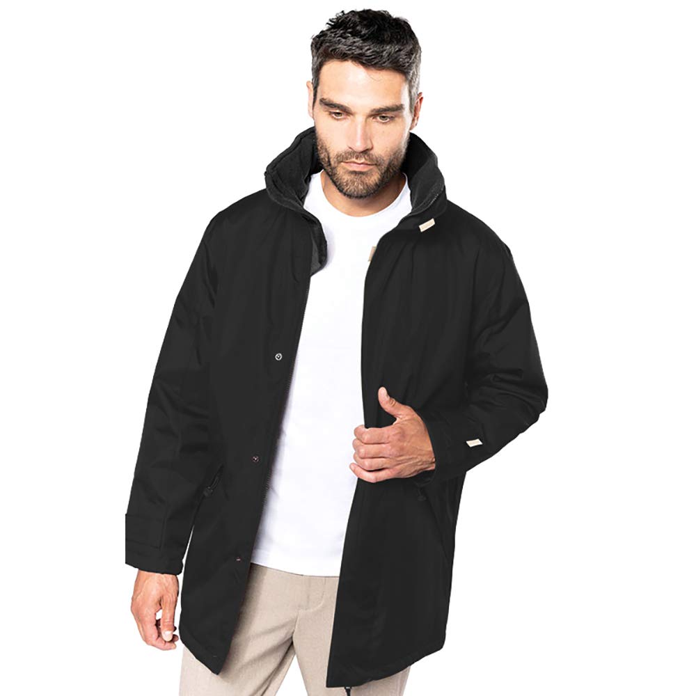 Men's Waterproof Winter Parka Jacket - Lightweight Insulated Windproof Coat for Hiking & Outdoor Activities