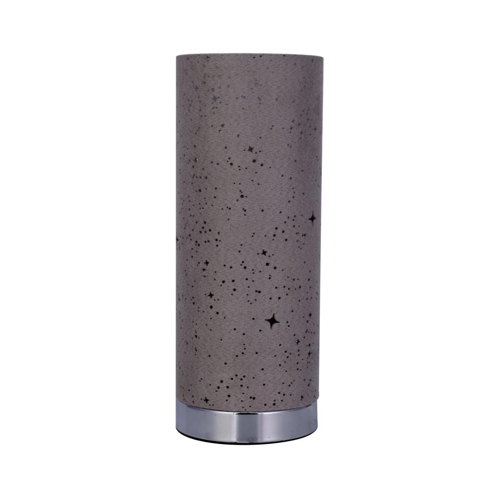 Alice Touch Lamp Grey - Modern Nightstand Lamp with 3 Brightness Levels, USB Charging Port - Perfect for Bedroom, Living Room, Office & Nursery