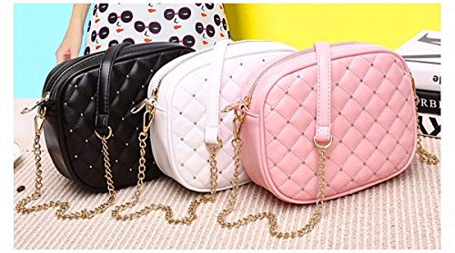 Hanbella Women's Crossbody Clutch Purse - Stylish Small Quilted Leather Shoulder Bag with Gold Chain for Women & Teens | Perfect for Parties, Date Nights & Everyday Use