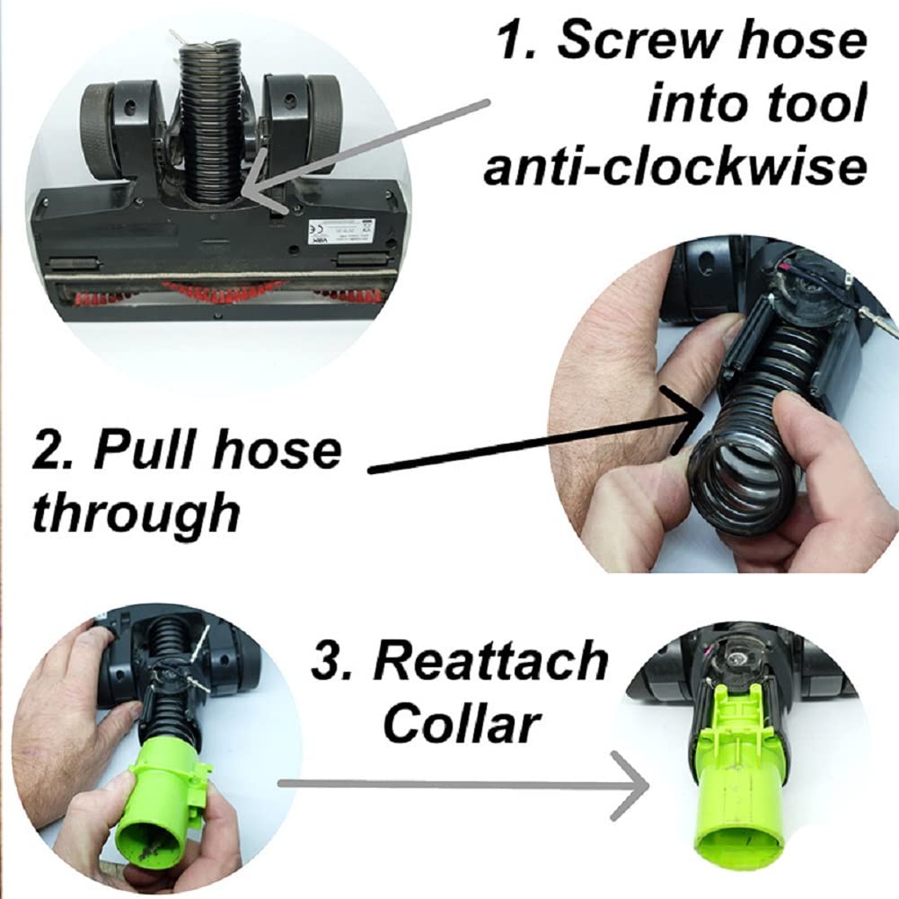 Shark Vacuum Hose Replacement - Compatible with Shark Rocket HV300, HV301, HV302, HV320, HV321 & Shark Rotator Vacuum Cleaners - Durable Lower Floor Nozzle Hose for Powerful Suction - Perfect for Pet Hair, Hard Floors & Deep Cleaning Carpets