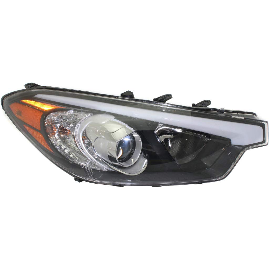 KarParts360 Replacement Headlight for Kia Forte 2014-2016 - Passenger Side Halogen Compatible with KI2503170 & 92102 A7200 | Perfect for Night Driving and Vehicle Maintenance