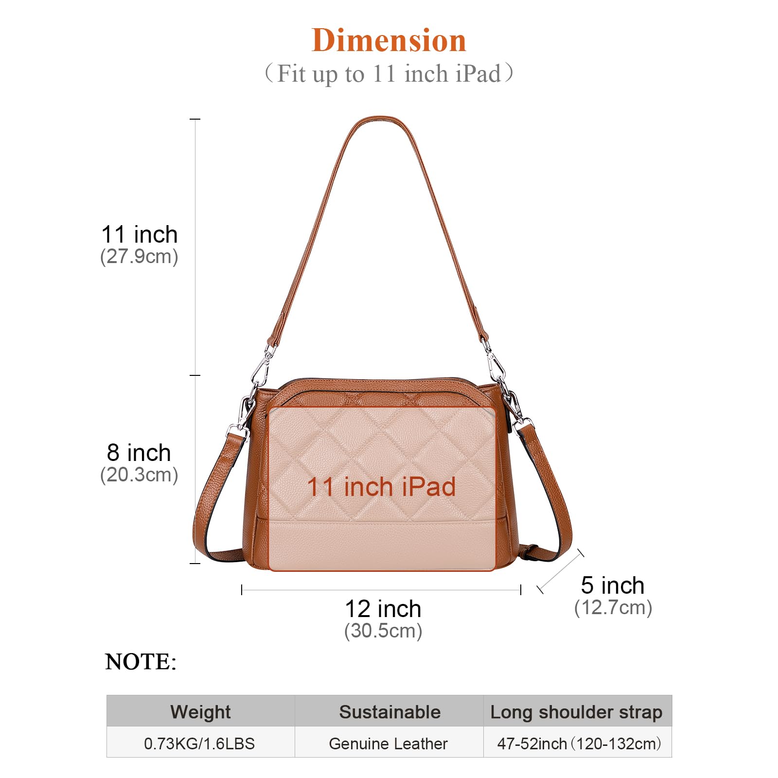 Stylish Over Earth Leather Crossbody Bags for Women - Fashionable Shoulder Purses & Ladies Handbags - Perfect for Work, Travel & Everyday Use