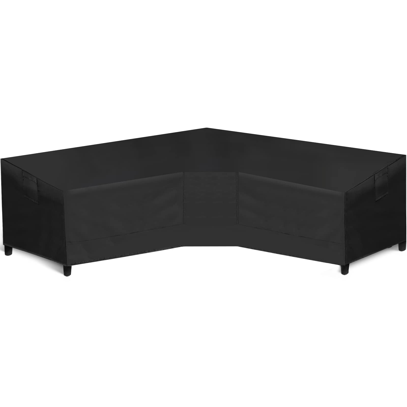WLEAFJ Waterproof Heavy Duty Outdoor V-Shaped Sectional Sofa Cover - 89