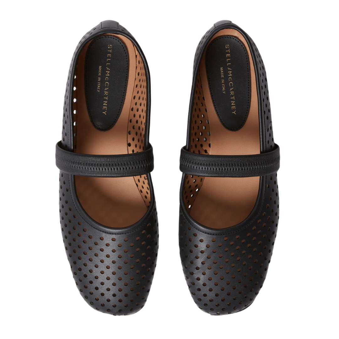Breathable Perforated Ballet Flats for Women - Comfortable Slip-On Shoes for Casual Wear, Office & Travel