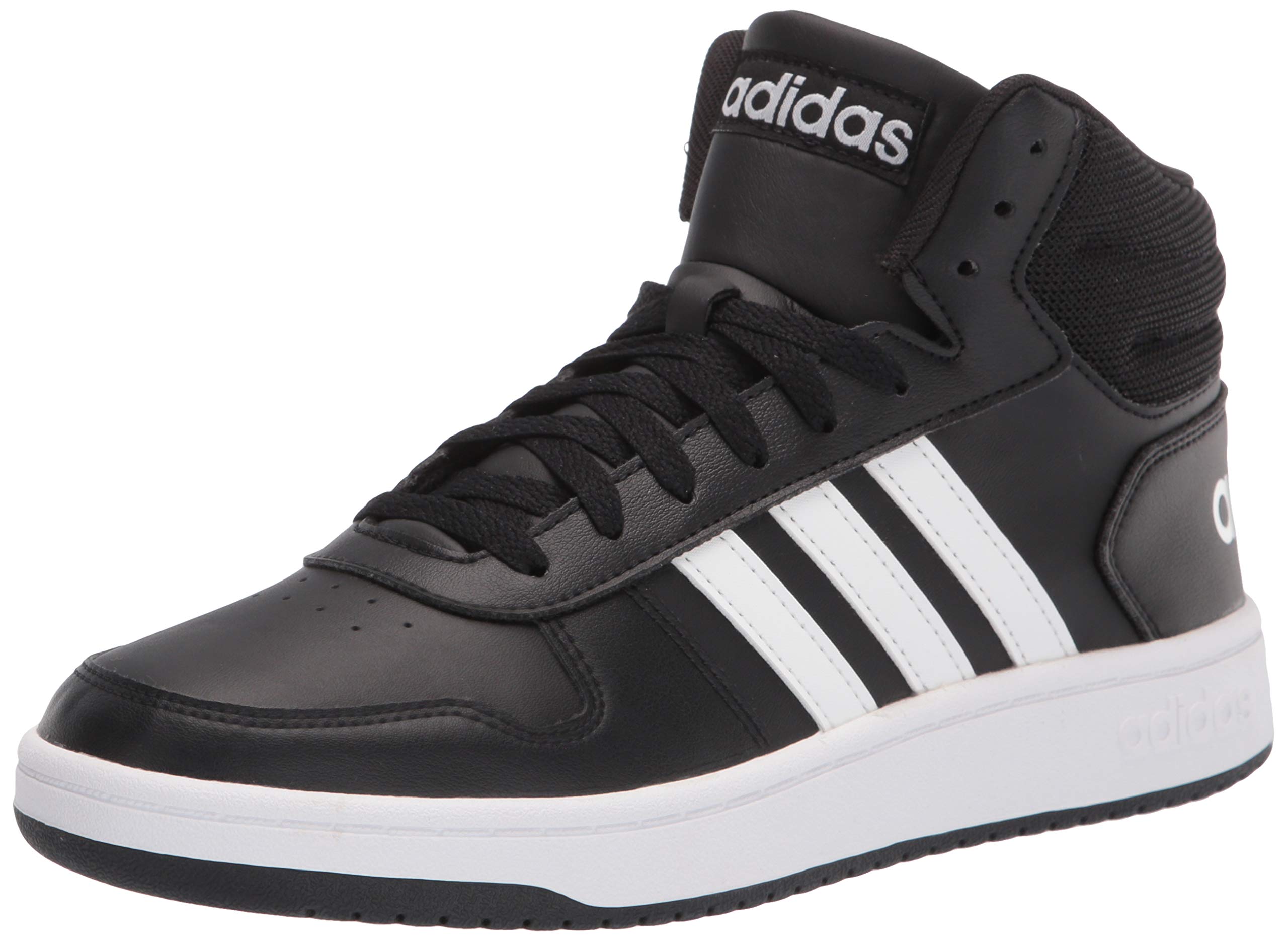 adidas Men's Hoops 2.0 Mid Basketball Shoes - High Top Sneakers for Men, Breathable Comfort & Ankle Support - Perfect for Indoor/Outdoor Court Play & Casual Streetwear