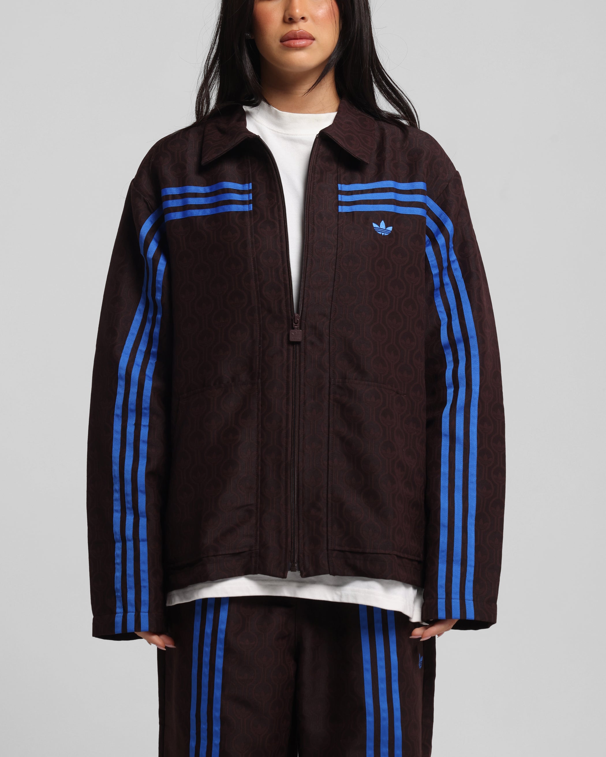 Adidas Originals 70's Club Jacket Brown - Vintage Retro Track Jacket for Men & Women - Perfect for Casual Wear, Street Style & 70s Fashion Lovers