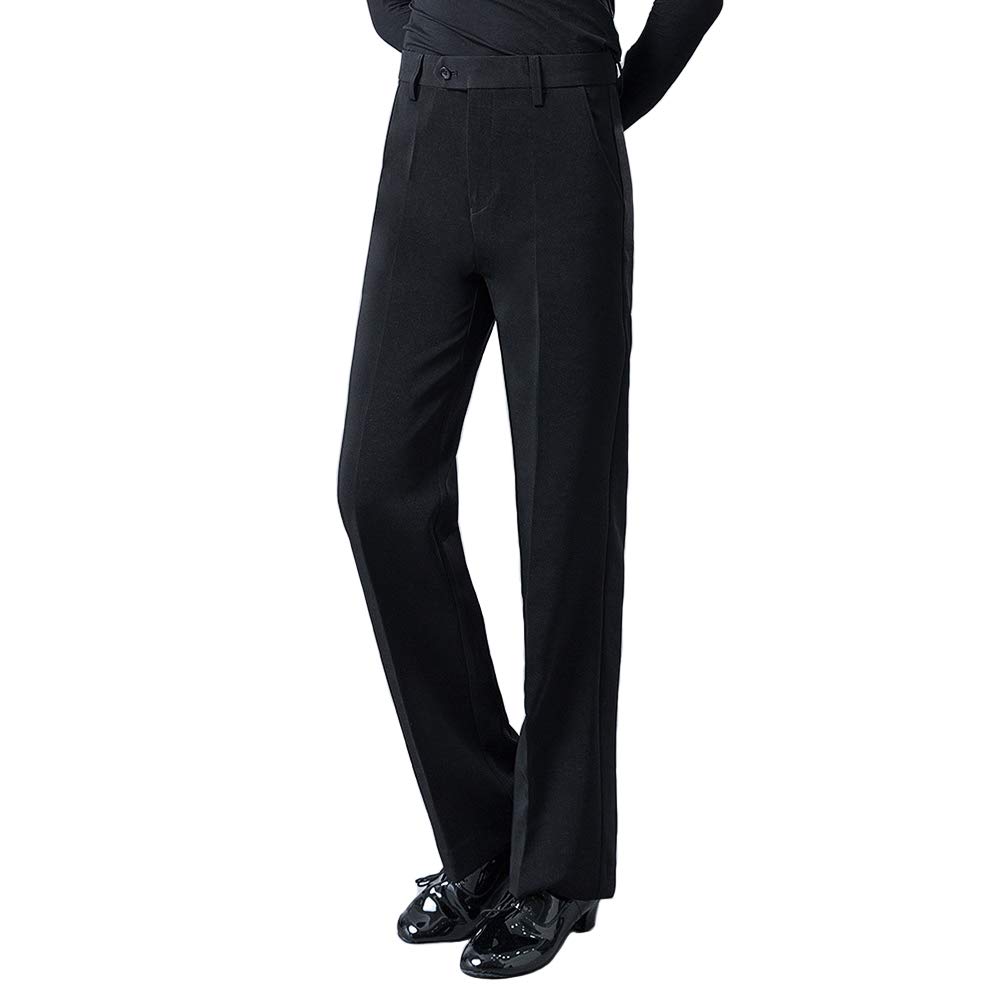 HAORUN Men's Ballroom Latin Dance Pants - Modern Smooth Competition & Practice Trousers for Professional Dancers - Perfect for Salsa, Tango, Waltz & Social Dancing