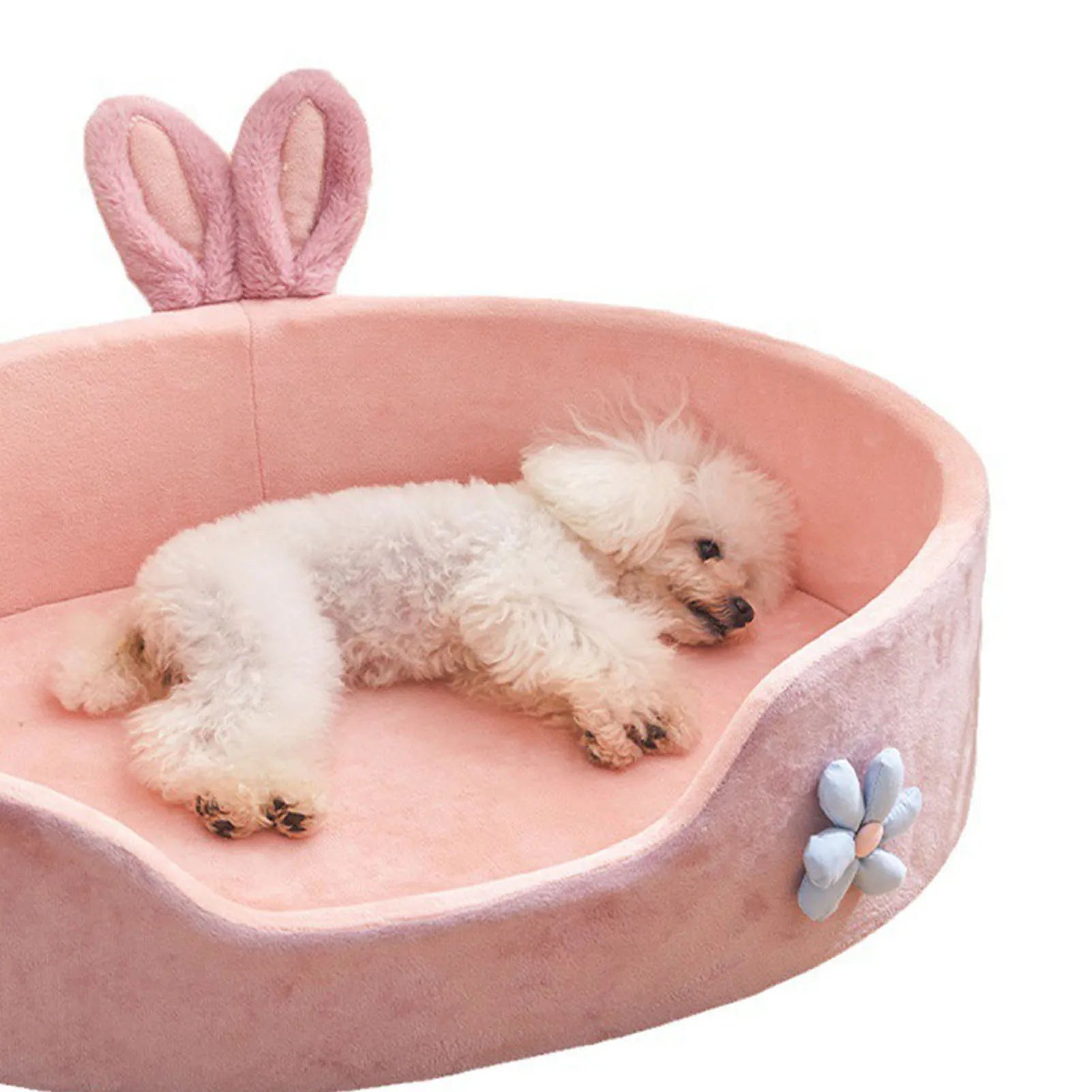 Washable Soft Pet Bed for Dogs & Cats - Comfortable Plush Dog Bed & Cozy Cat Bed for Indoor Use, Crate, or Kennel - Machine Washable & Durable Pet Sleeping Mat