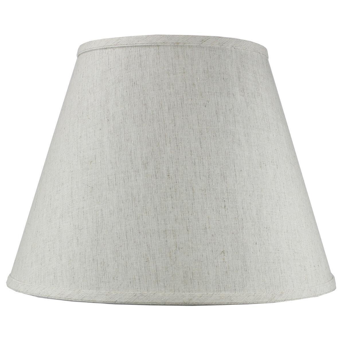 16W x 12H Textured Oatmeal Empire Hardback Lamp Shade - Classic Home Decor for Living Room, Bedroom & Office Lighting