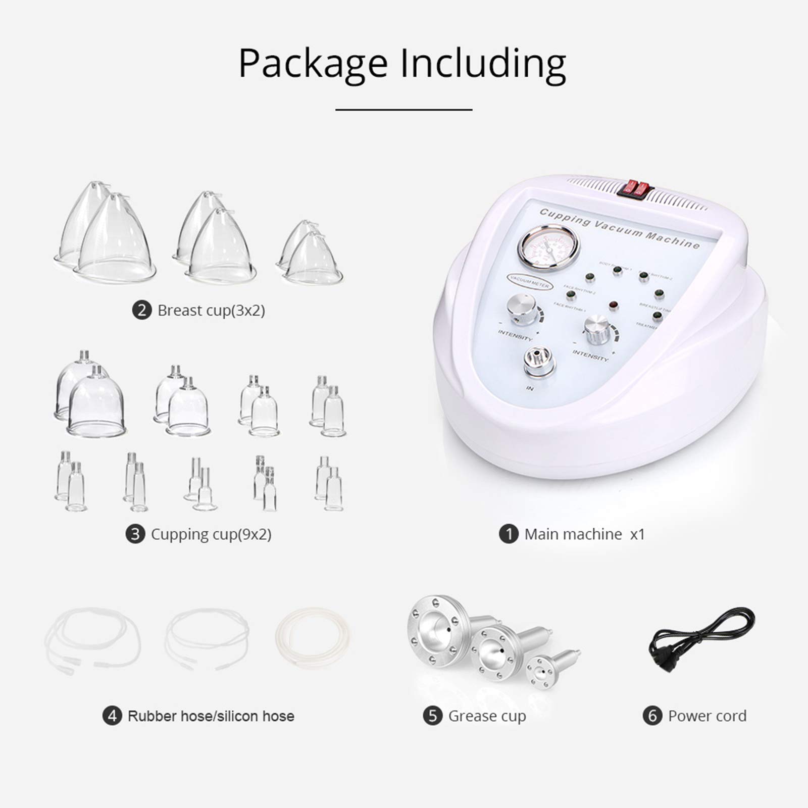 Elitzia Vacuum Cupping Therapy Device for Body Massage, Skin Lifting & Cellulite Reduction - Home Use Anti-Cellulite Machine ET218W - Perfect for Relaxation, Pain Relief & Spa Treatments