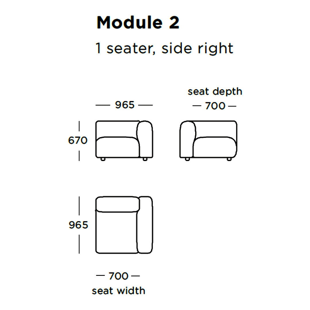 Boketto Modular Sofa Set (8-Piece Sectional) - Customizable Living Room Furniture for Modern Home & Office Spaces
