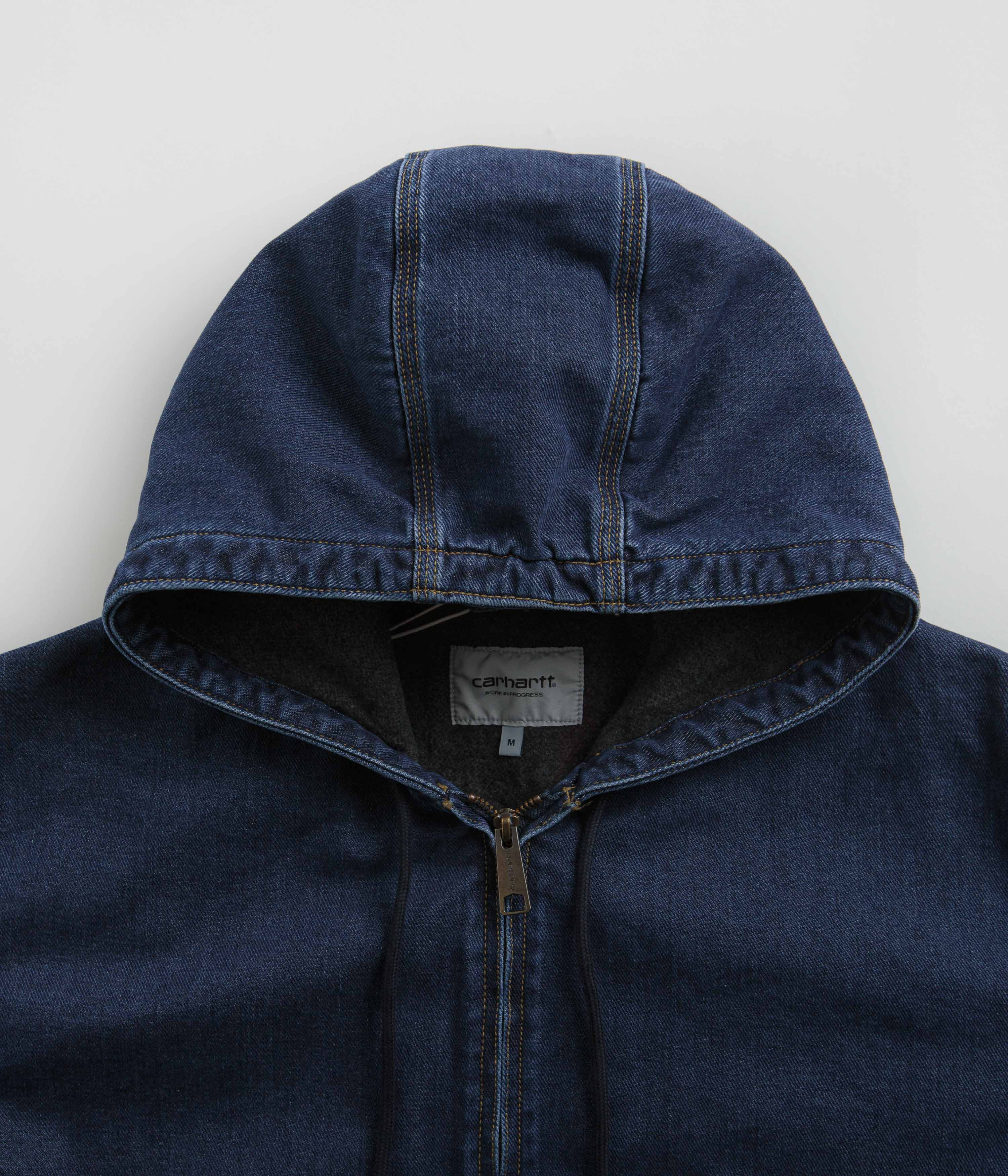 Carhartt OG Active Jacket for Men - Blue Stone Washed Workwear Jacket | Durable Outdoor & Work Jacket for Construction, Hiking & Casual Wear