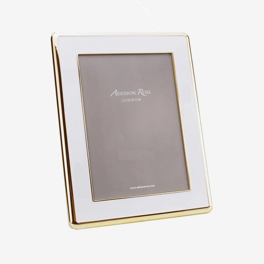 Addison Ross The Curve 30mm Gold & Enamel Picture Frame - Elegant Home Decor for Displaying Cherished Photos, Perfect for Living Room, Bedroom or Office