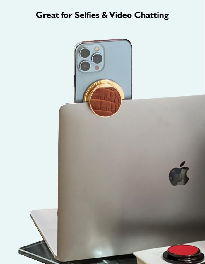 HANDL New York: Black - Handl O x POPL - Phone Grip and Stand for Smartphone, Perfect for Hands-Free Viewing and Secure Grip