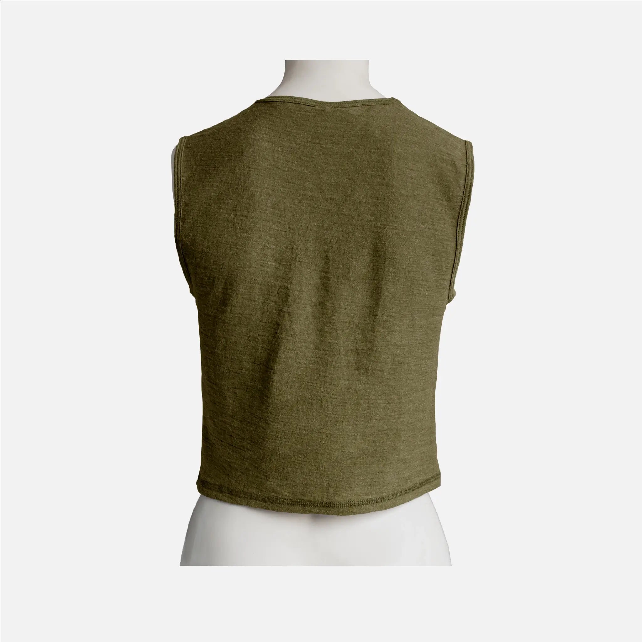 Women's Alpaca Wool Crop Tank Top - 160 Ultralight Soft & Breathable Summer Tops for Yoga, Beach & Casual Wear
