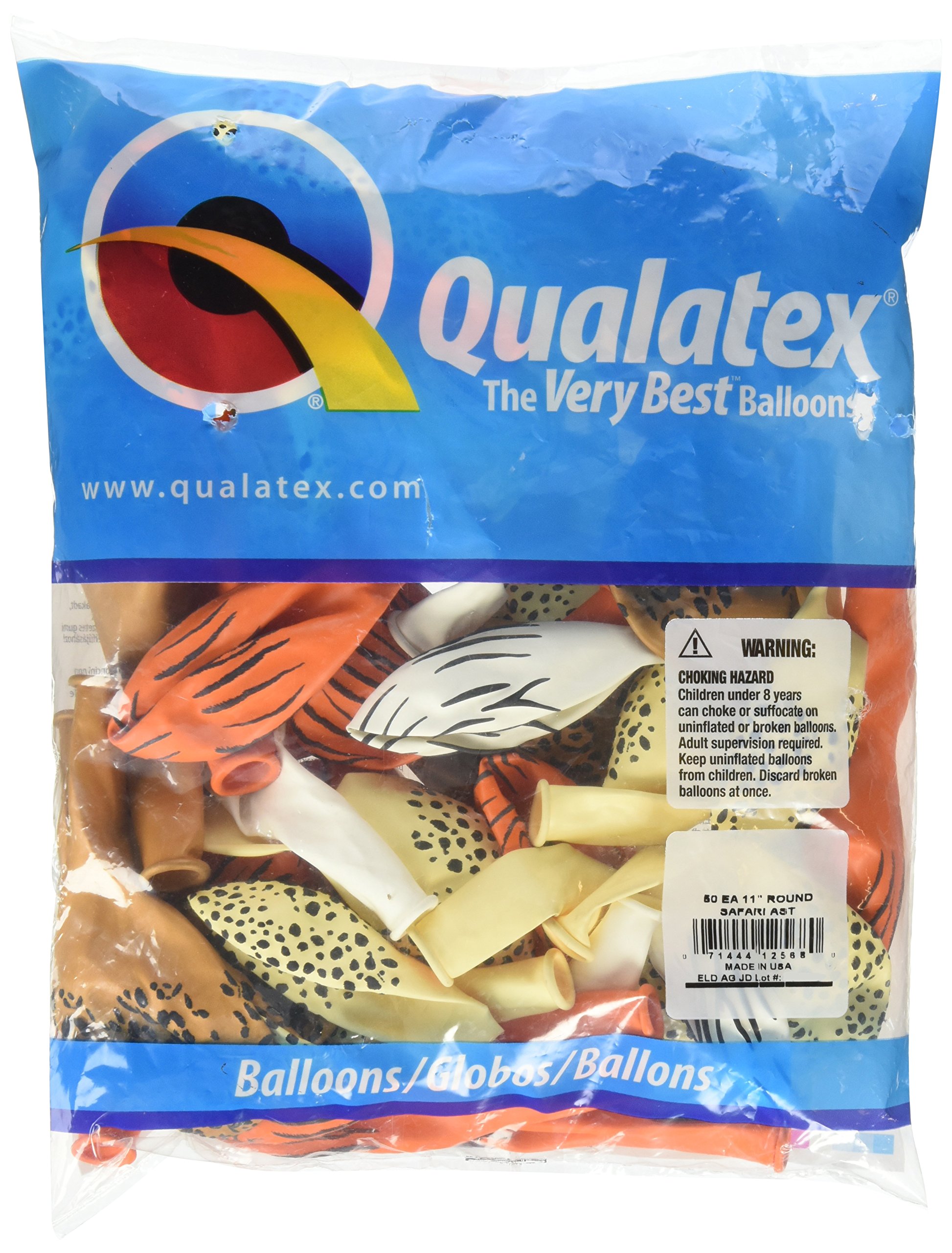 Qualatex 11 Inch Safari Themed Latex Balloons - Perfect for Jungle Parties, Baby Showers & Safari Birthday Decorations
