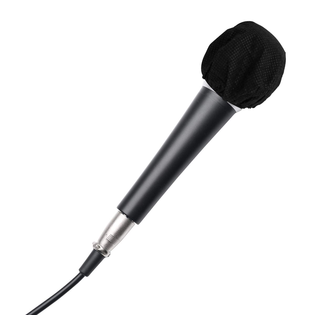HamiltonBuhl X19MMPBKC HygenX Sanitary Disposable Microphone Covers - Black (12 Boxes of 100) | Perfect for Karaoke, Recording Studios & Public Speaking Events