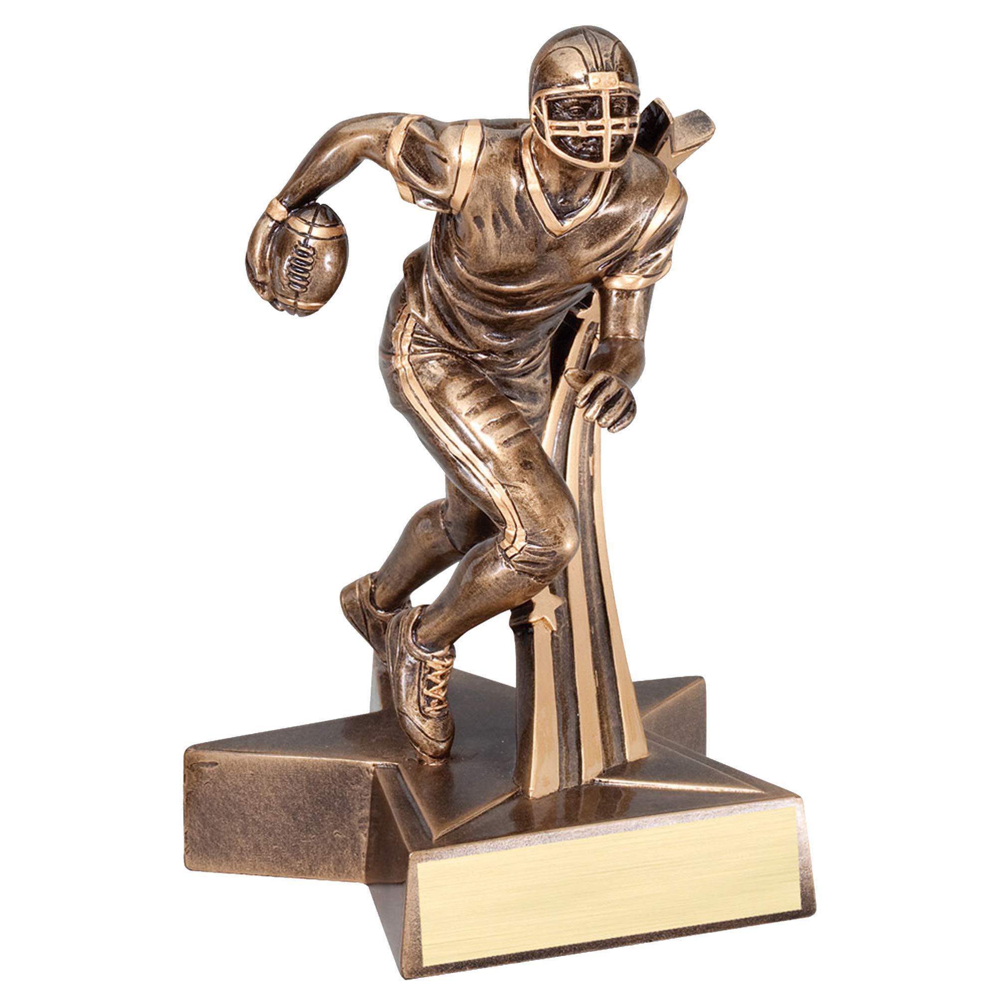 6.5 Inch Super Star Football Trophy Award - Premium Resin Sports Trophy for Soccer Champions, Team Awards & Youth Tournaments