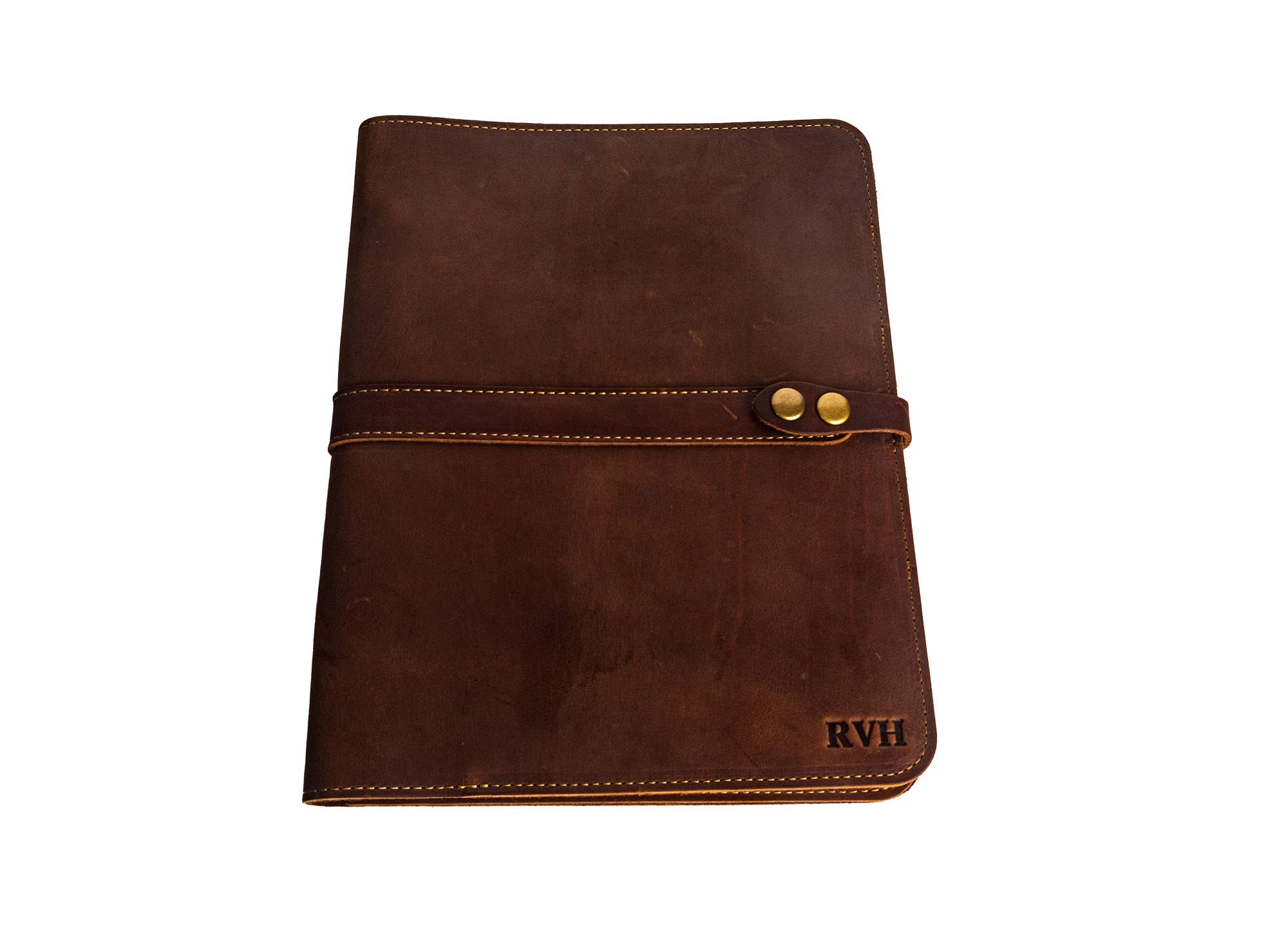 Holtz Leather Co. Premium Leather Portfolio for iPad - Vanderbilt 2.0 Business Padfolio with Legal Pad & Lined Journal - Perfect for Office Meetings, Business Travel & Professional Presentations