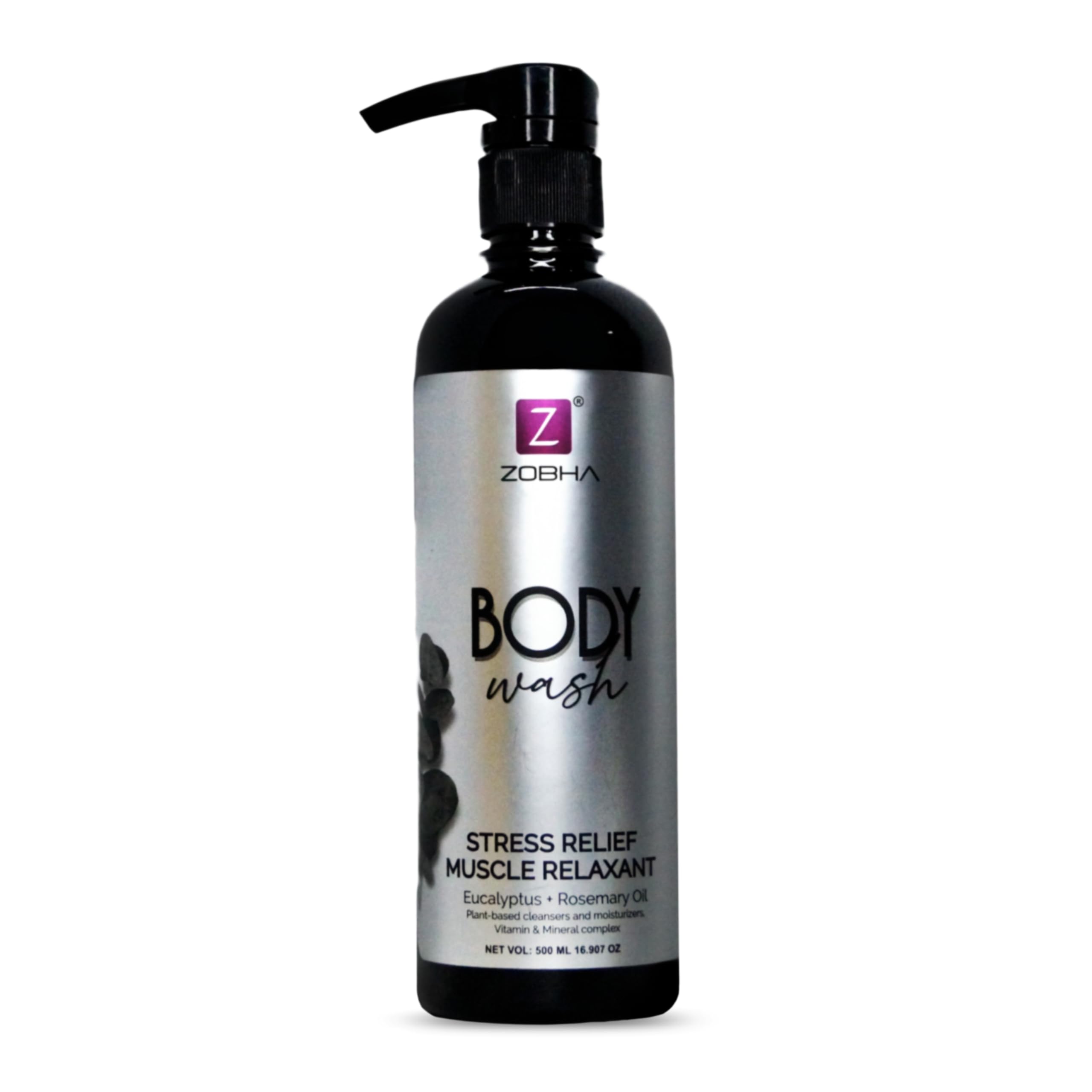 Zobha Muscle Relaxant Body Wash for Men & Women - 500ml Lavender Scented Shower Gel with Natural Ingredients - Perfect for Post-Workout Recovery & Stress Relief