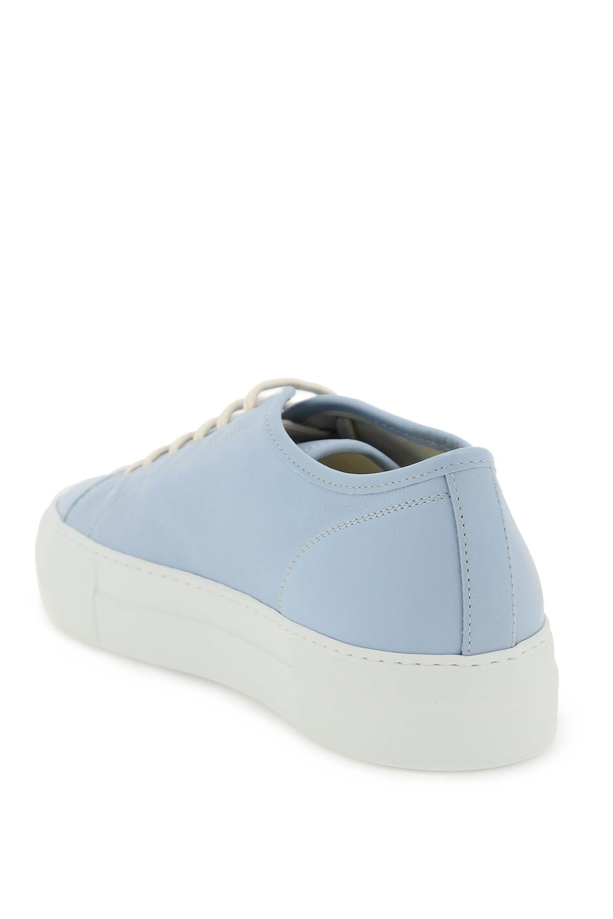 Common Projects Leather Tournament Low Super Sneakers - Men's Premium White Leather Sneakers for Casual & Streetwear Style | Perfect for Everyday Wear, Office & Urban Outfits