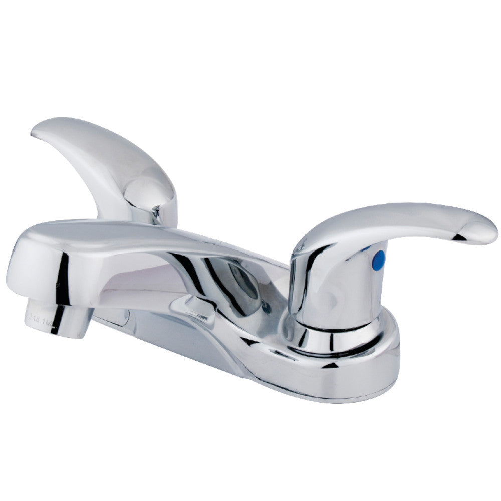Kingston Brass KB6251LP 4-Inch Centerset Bathroom Faucet - Chrome Finish, Single Handle, Water-Saving Design for Sink Vanity or Powder Room - Perfect for Home, Hotel & Commercial Use