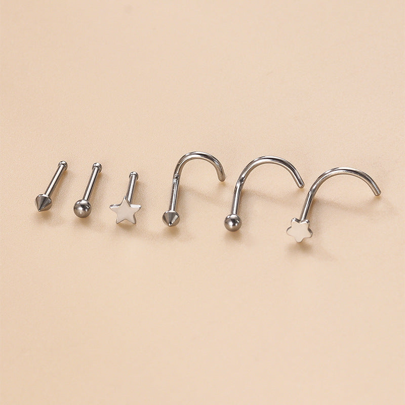 20G Minimalist Star Nose Stud Piercing Jewelry - Hypoallergenic Surgical Steel - Perfect for Everyday Wear & Special Occasions