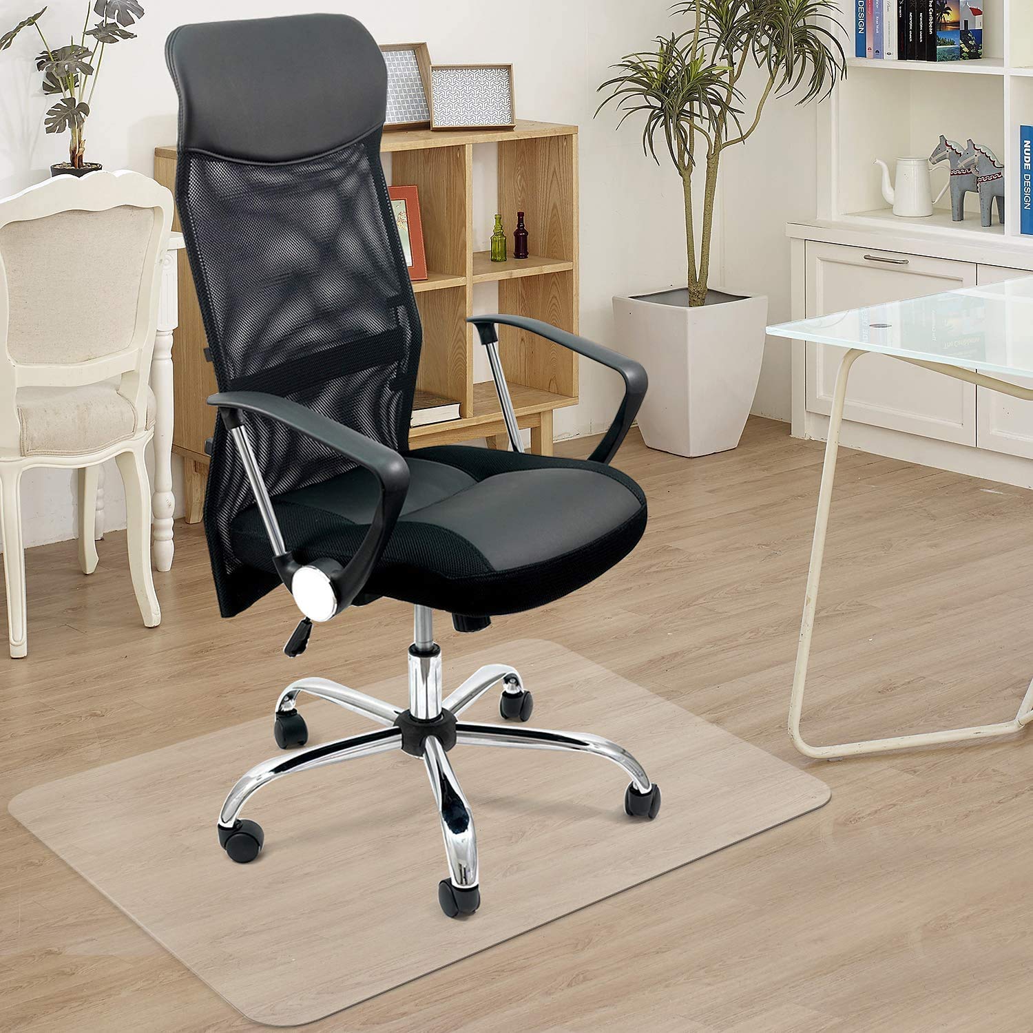 Azadx Clear Plastic Chair Mat for Hardwood Floors 30