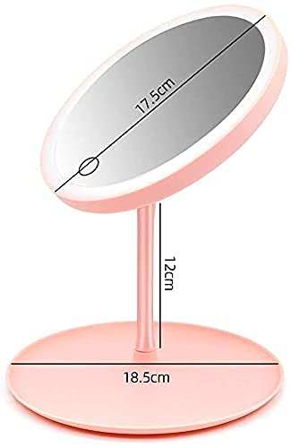 Gnanex Folding Portable Compact Pocket Makeup Mirror with 180 Degree Adjustable Touch Screen & LED Light - Perfect for Travel, Home Vanity, and Professional Makeup Artists