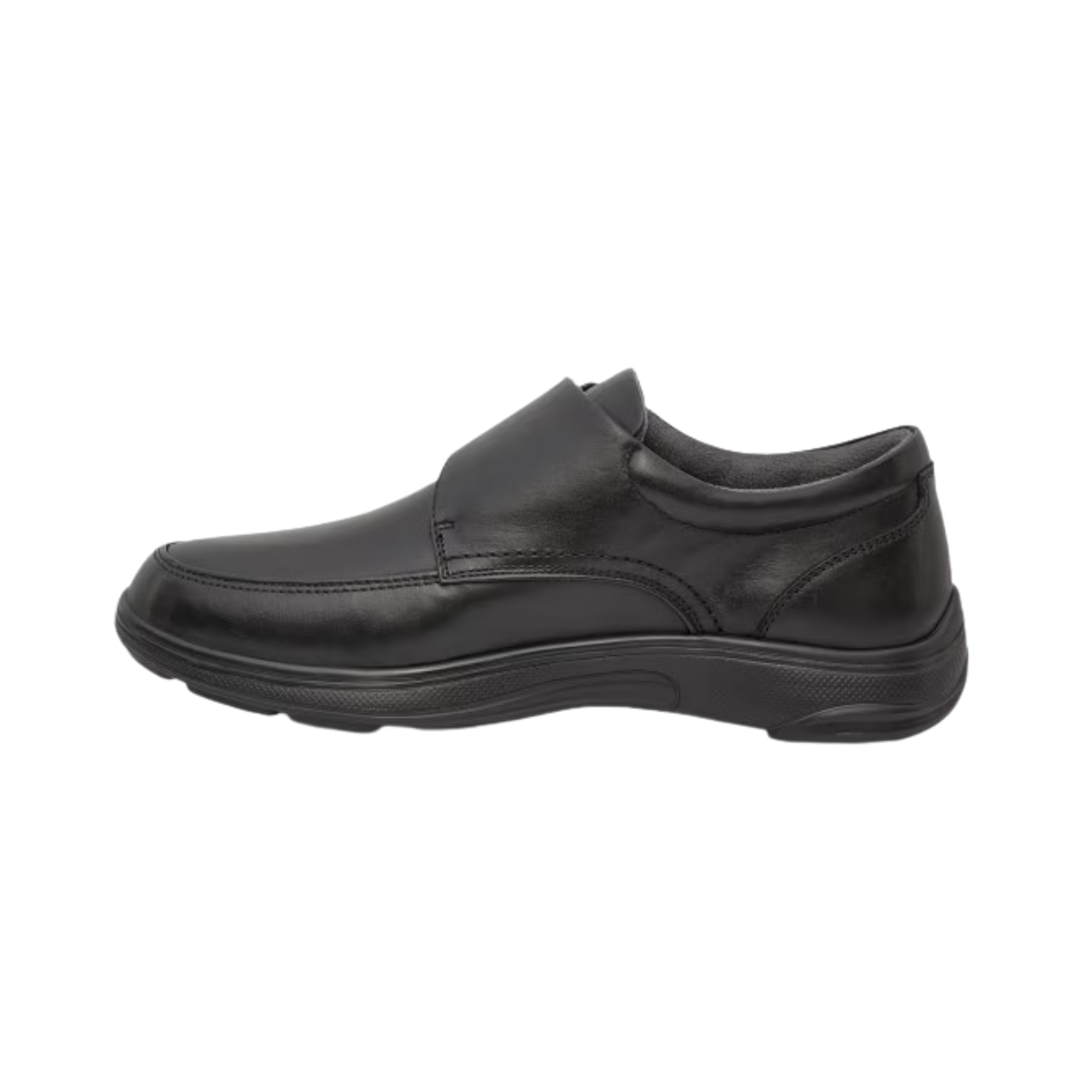Men's Black Velcro Casual Oxford Shoes #28 - Comfortable & Stylish for Everyday Wear, Office & Walking
