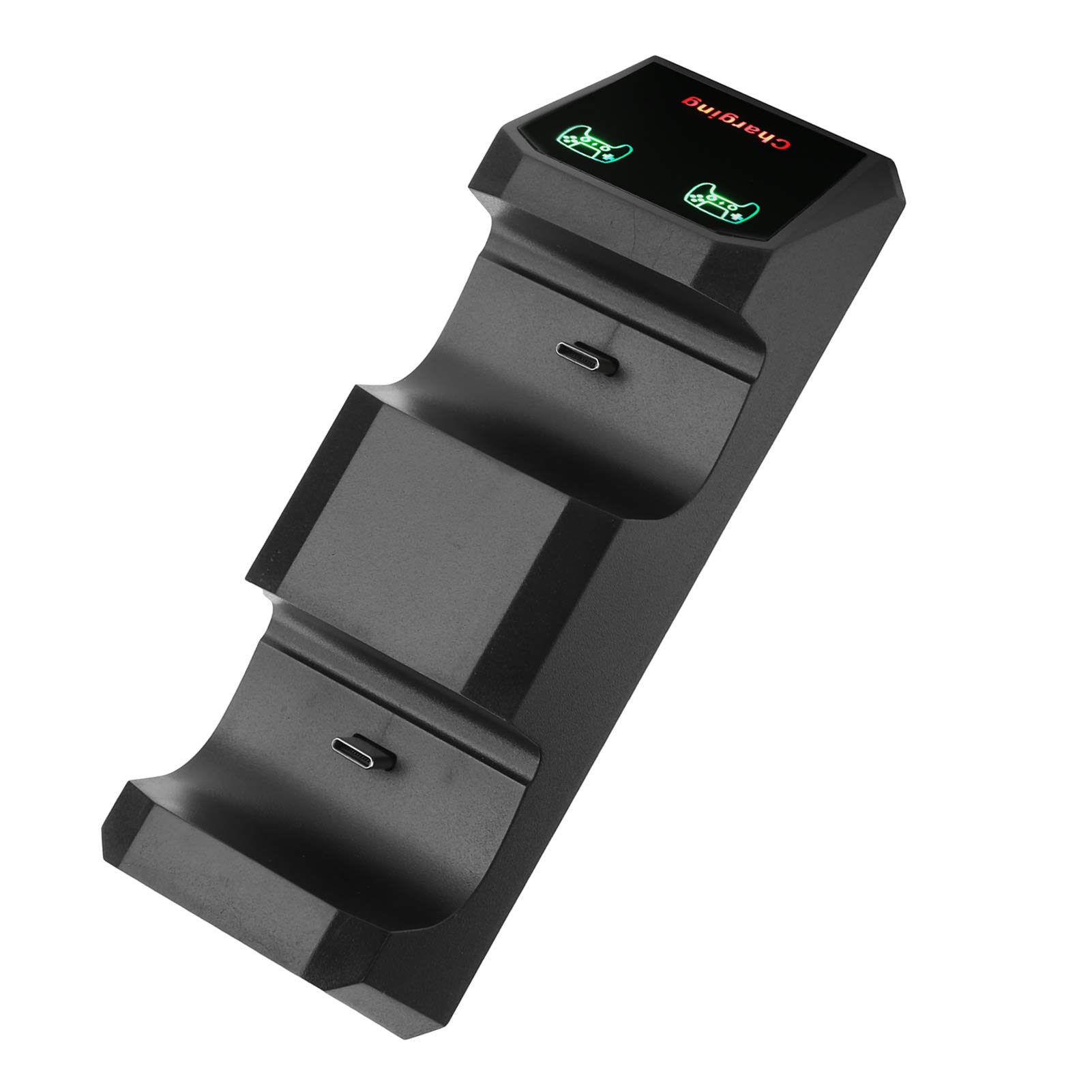 LZKW Dual Gamepad Charging Dock for PS5 Controller - Fast Charging Station with LED Indicators | Perfect for Gaming Setups & Multiplayer Sessions