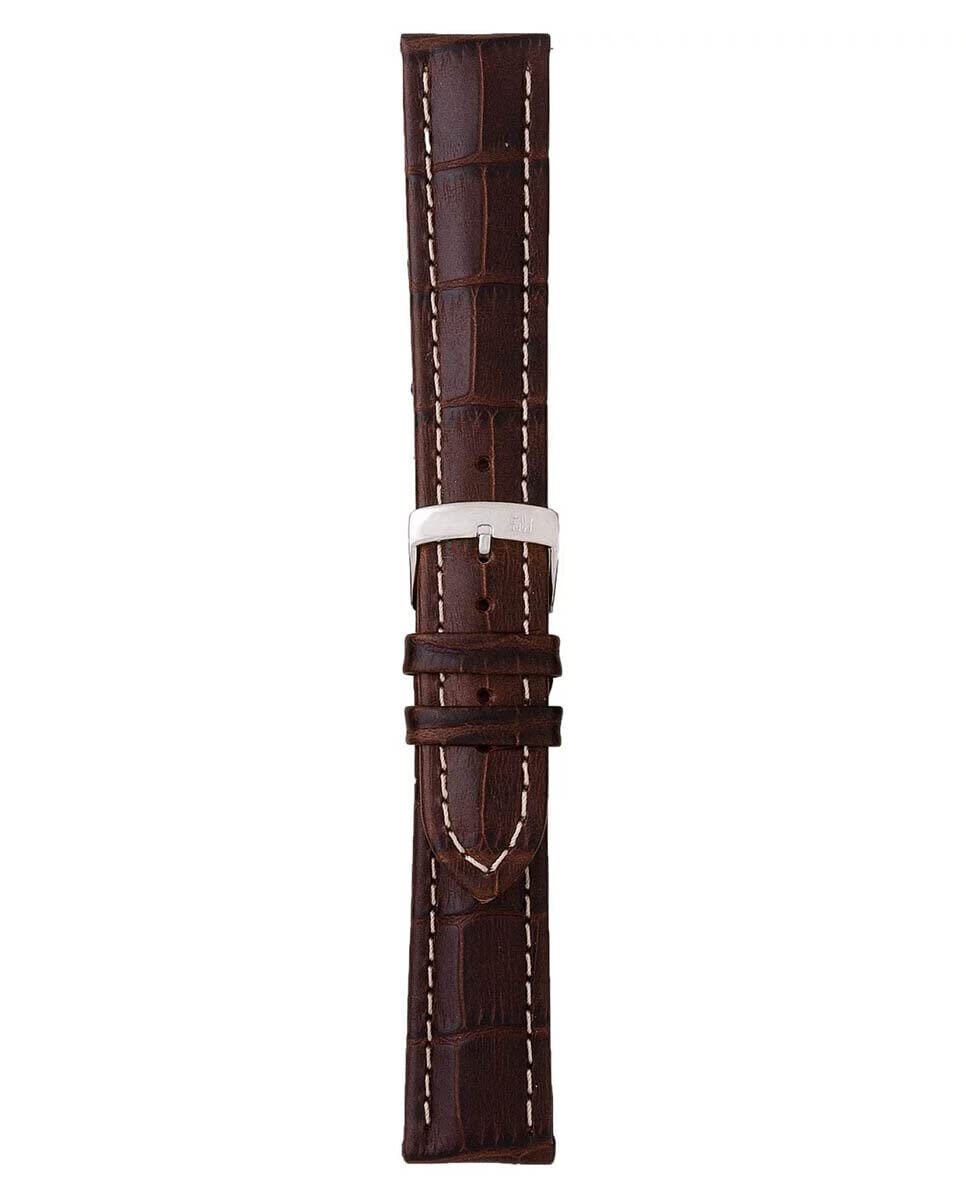 Vintage Calf Leather Watch Strap with Chrome Buckle - 1930 Collection for Dress Watches