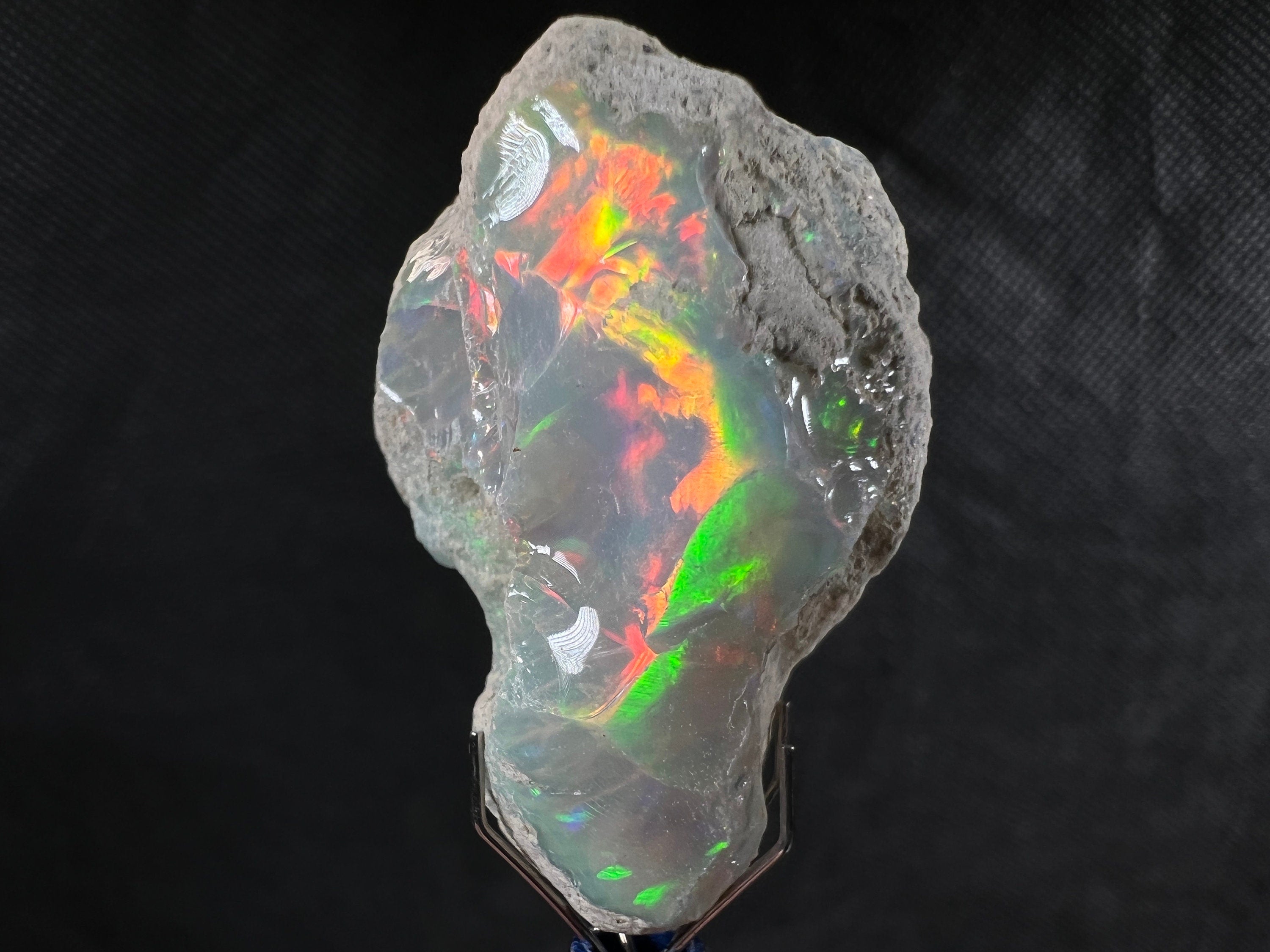 Premium 4A+ Welo Opal Raw Crystal - Certified Cutting Grade Opal for Jewelry Making (50626) - Ideal for Rings, Pendants & Handcrafted Gemstone Creations