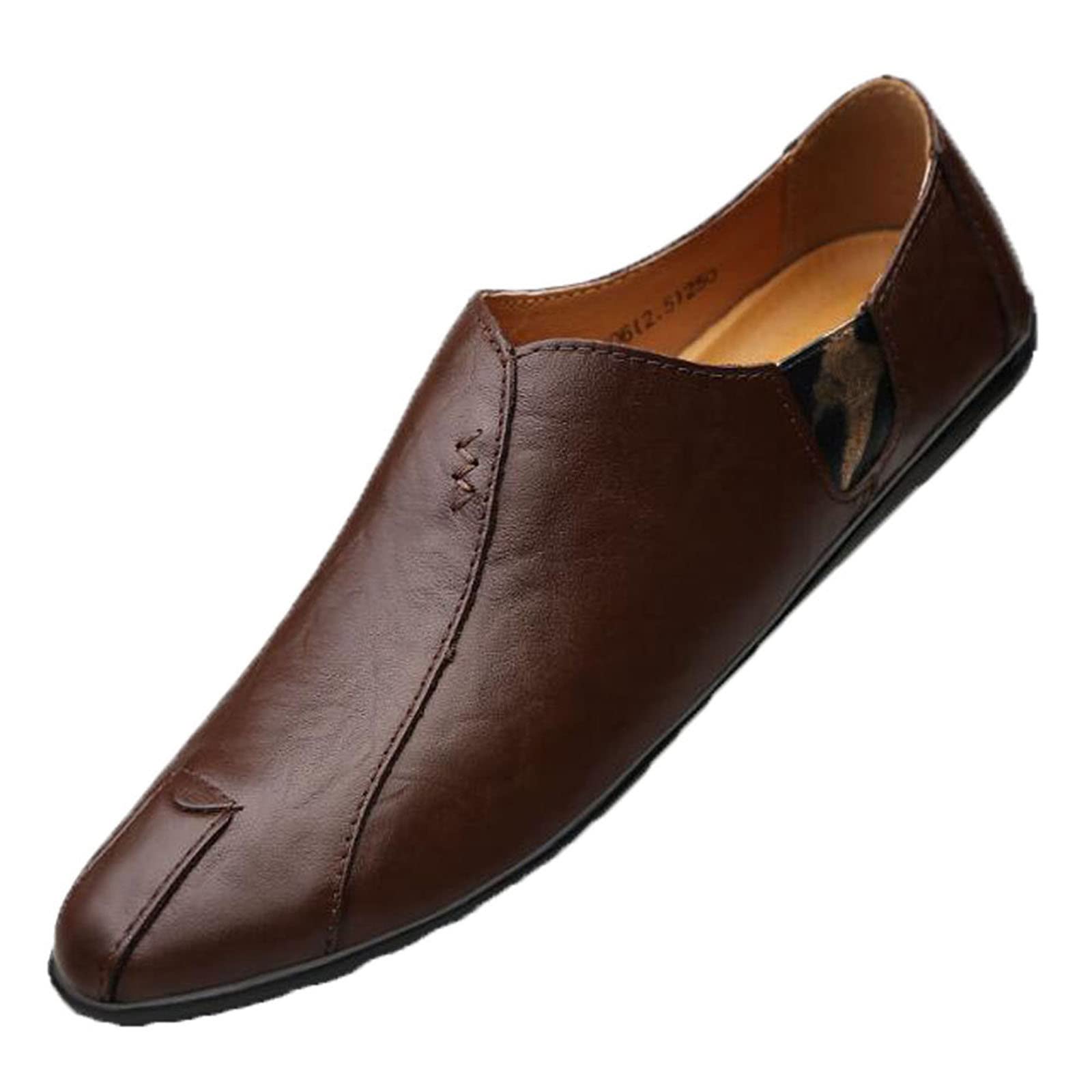 Premium Genuine Leather Men's Driving Loafers - Comfortable Slip-On Casual Shoes for Men | Perfect for Daily Wear, Office & Weekend Outings
