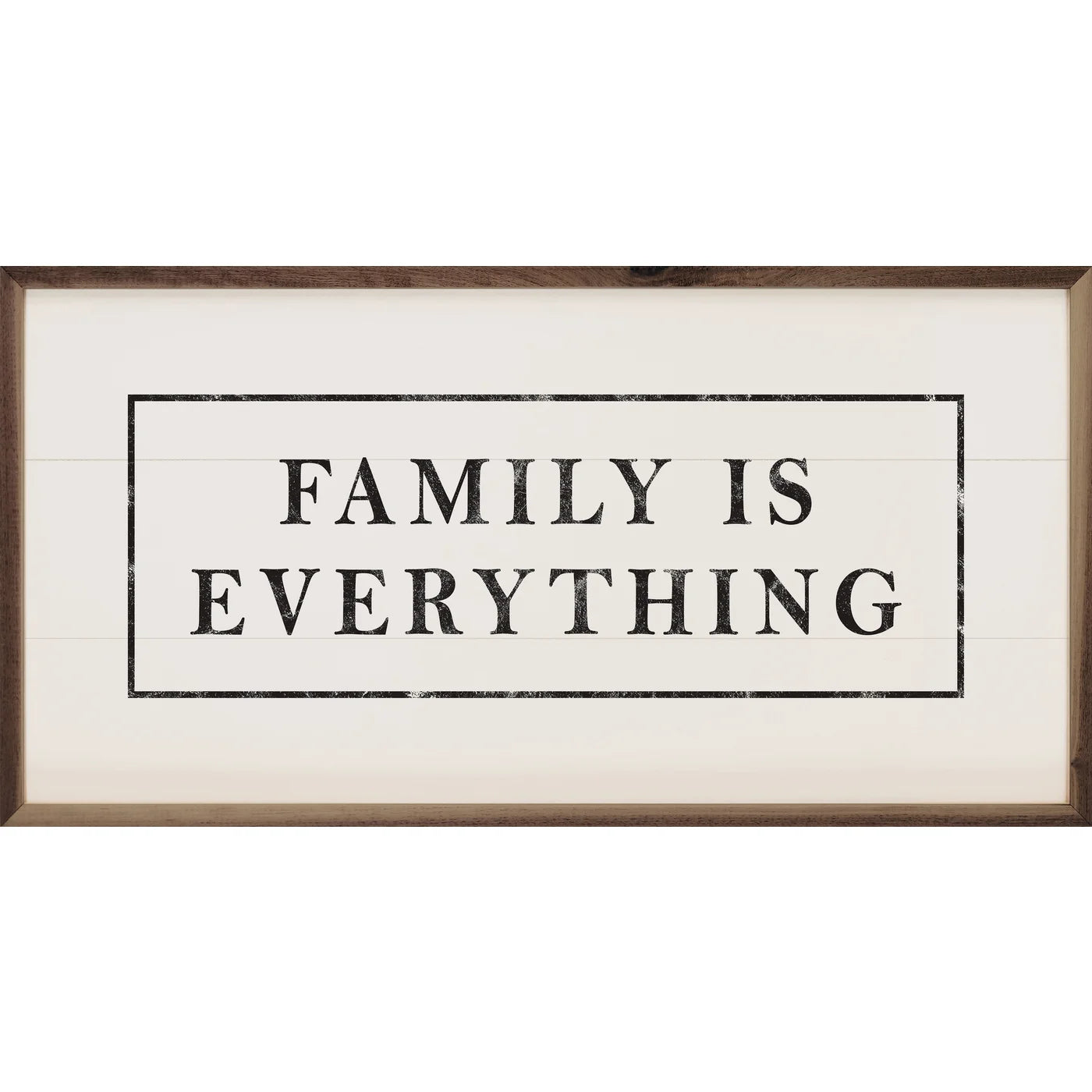 Family Is Everything Wood Framed Print - Inspirational Home Decor for Living Room, Bedroom & Office - Perfect Gift for Family & Friends