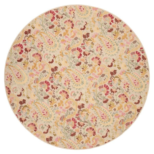 Dash & Albert Ines Micro Hooked Wool Rug - Soft & Durable Handmade Area Rug for Living Room, Bedroom, or Nursery - Perfect for Cozy Home Decor