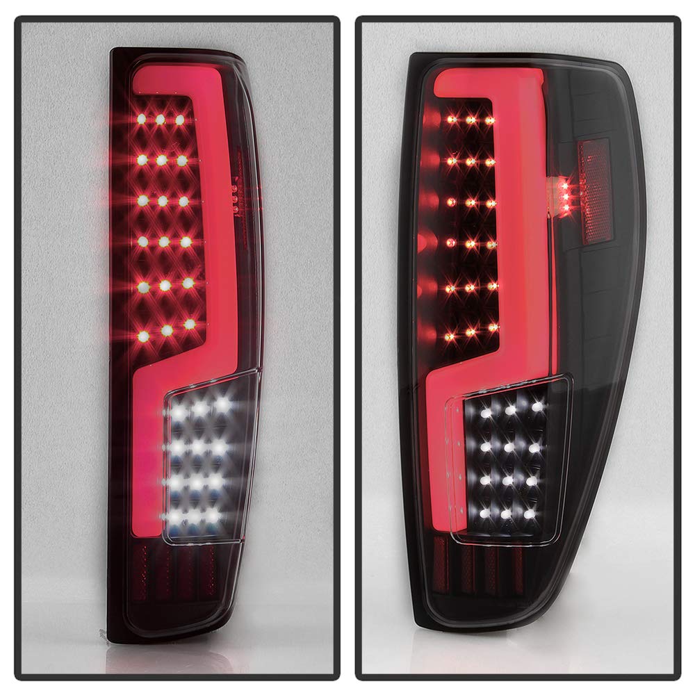Xtune LED Tail Lights for Cars - Black Smoke Lens with BSM (Blind Spot Monitoring) Compatible - ALT-ON-CCO04-LED-BSM - Upgrade Your Vehicle's Rear Lighting for Night Driving & Safety
