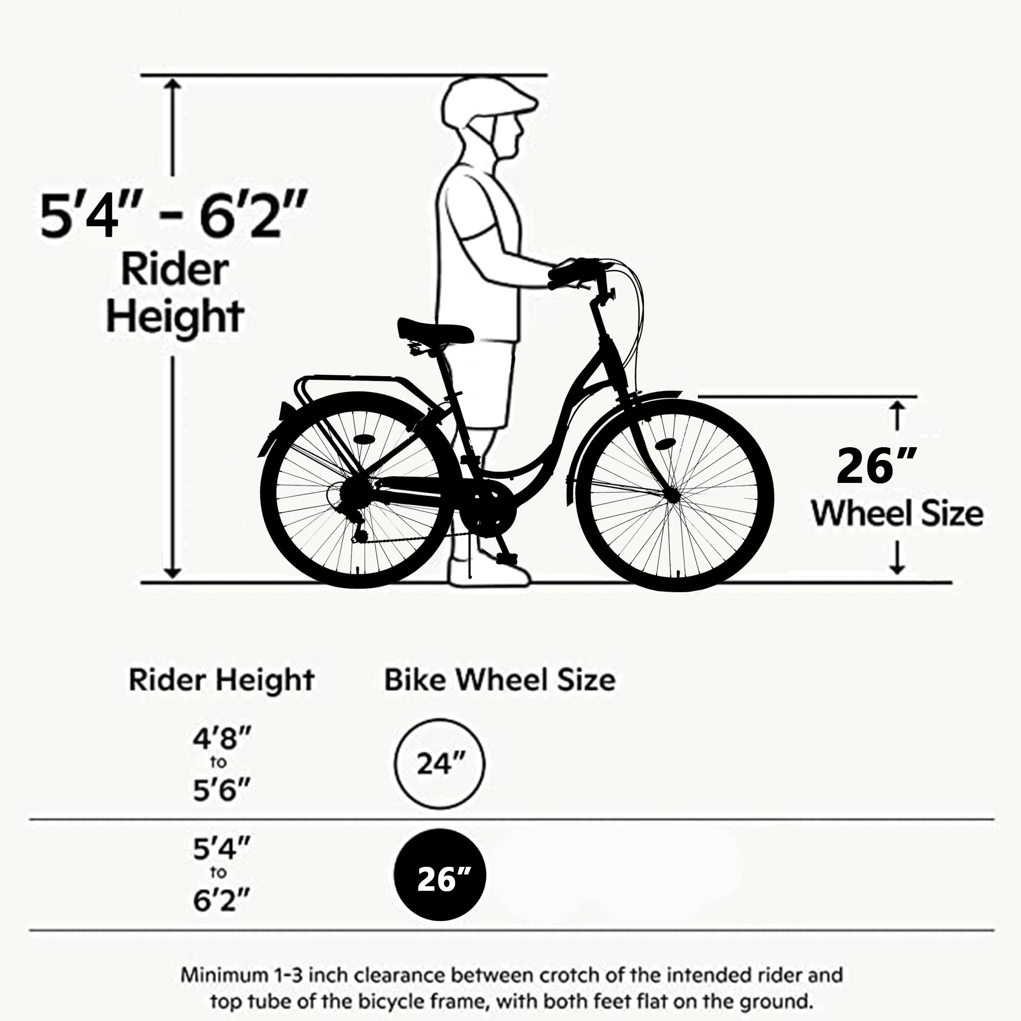 **ZUKKA 24/26 Inch 7-Speed Beach Cruiser Bike for Women & Men – Dual V-Brake, Adjustable Seat, Multiple Colors – Perfect for City Commuting, Beach Rides & Leisure Cycling**
