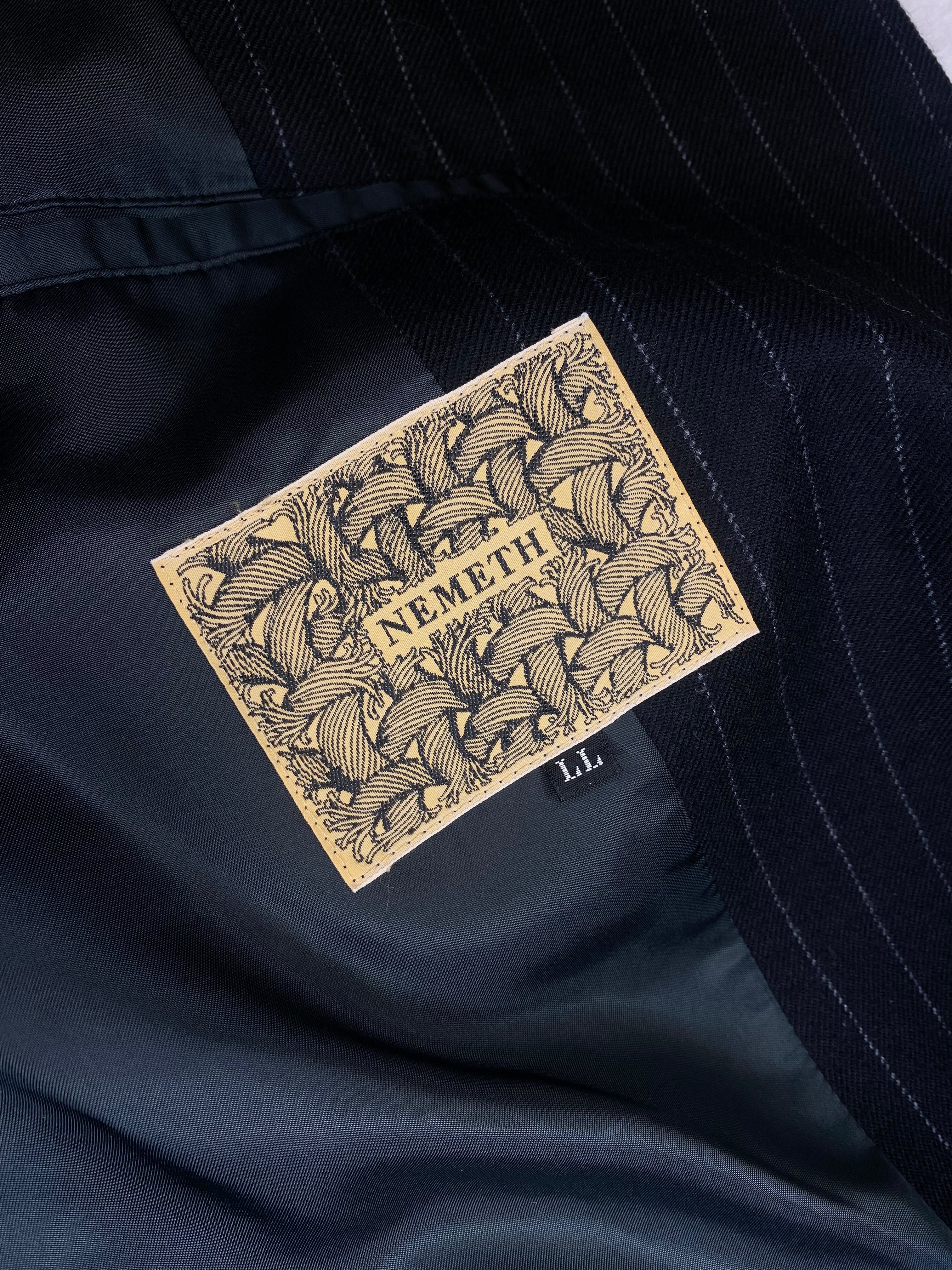 Stylish Men's Pinstriped Wool Blazer Jacket for Business & Formal Wear - Perfect for Office, Weddings & Special Occasions