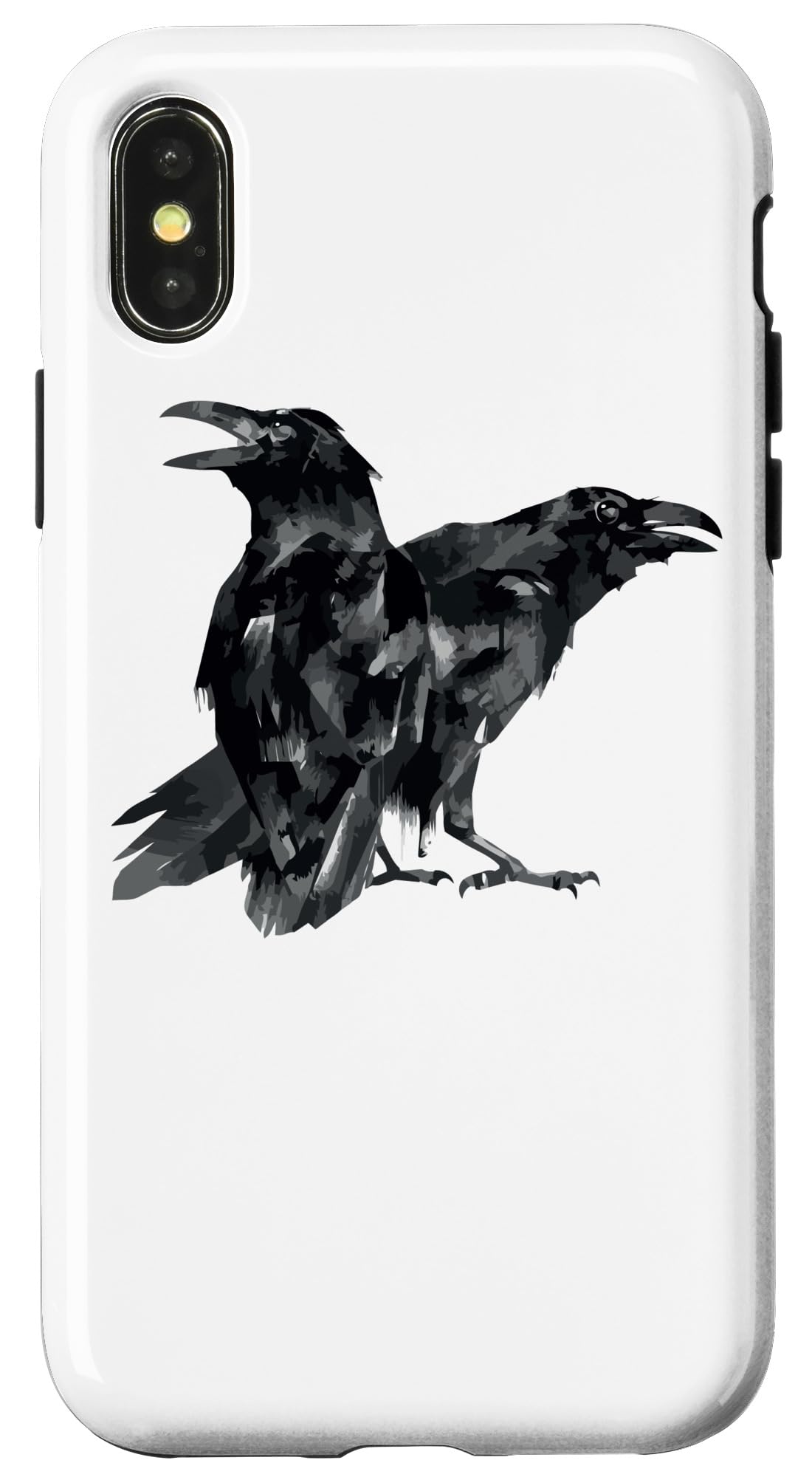 iPhone X/XS Case - Gothic Raven & Crows Design - Slim Protective Phone Cover for iPhone X/XS - Perfect for Halloween, Gothic Lovers & Dark Aesthetic Enthusiasts