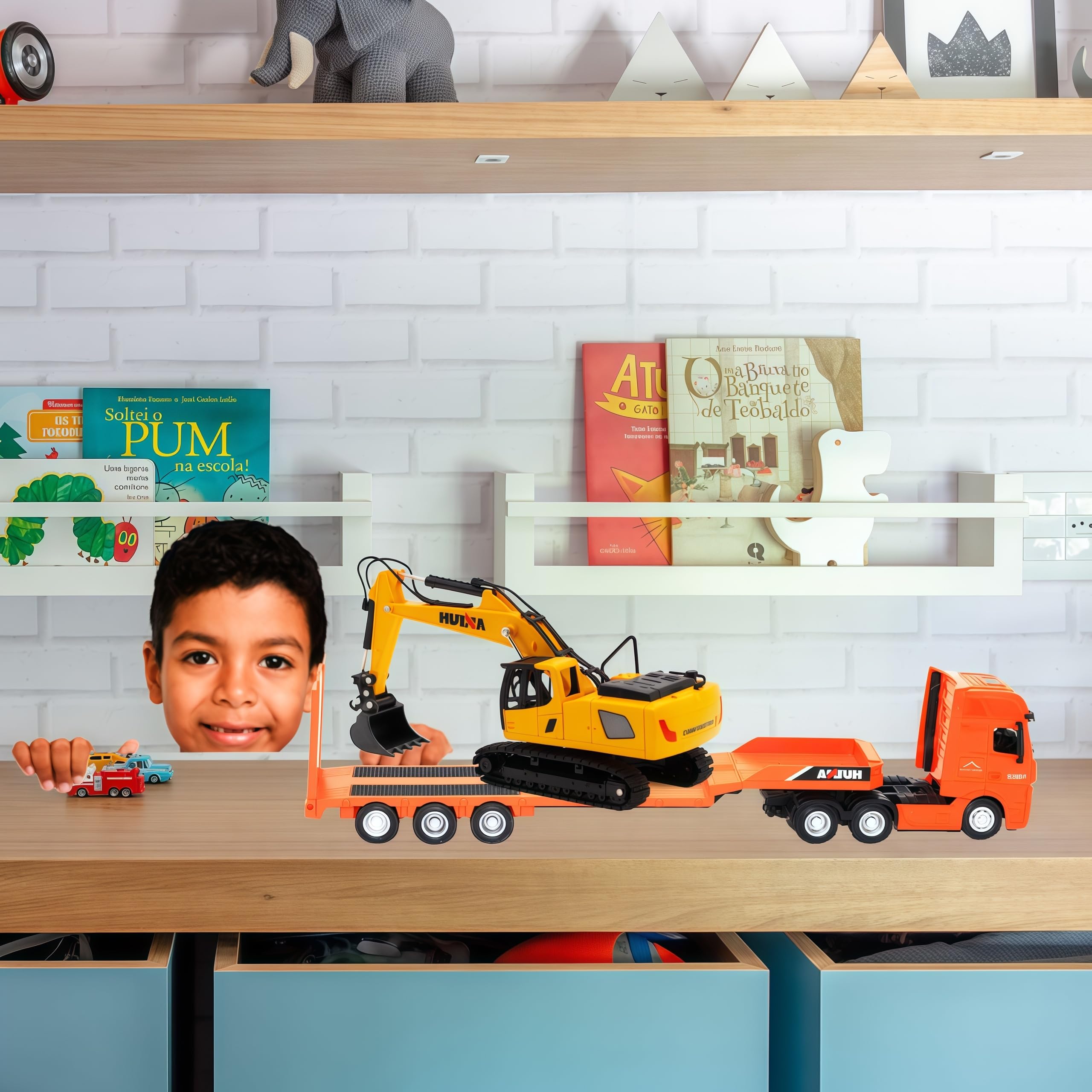 Gemini & Genius 1:50 Scale Heavy Duty Alloy Construction Vehicle Toy Set - 13