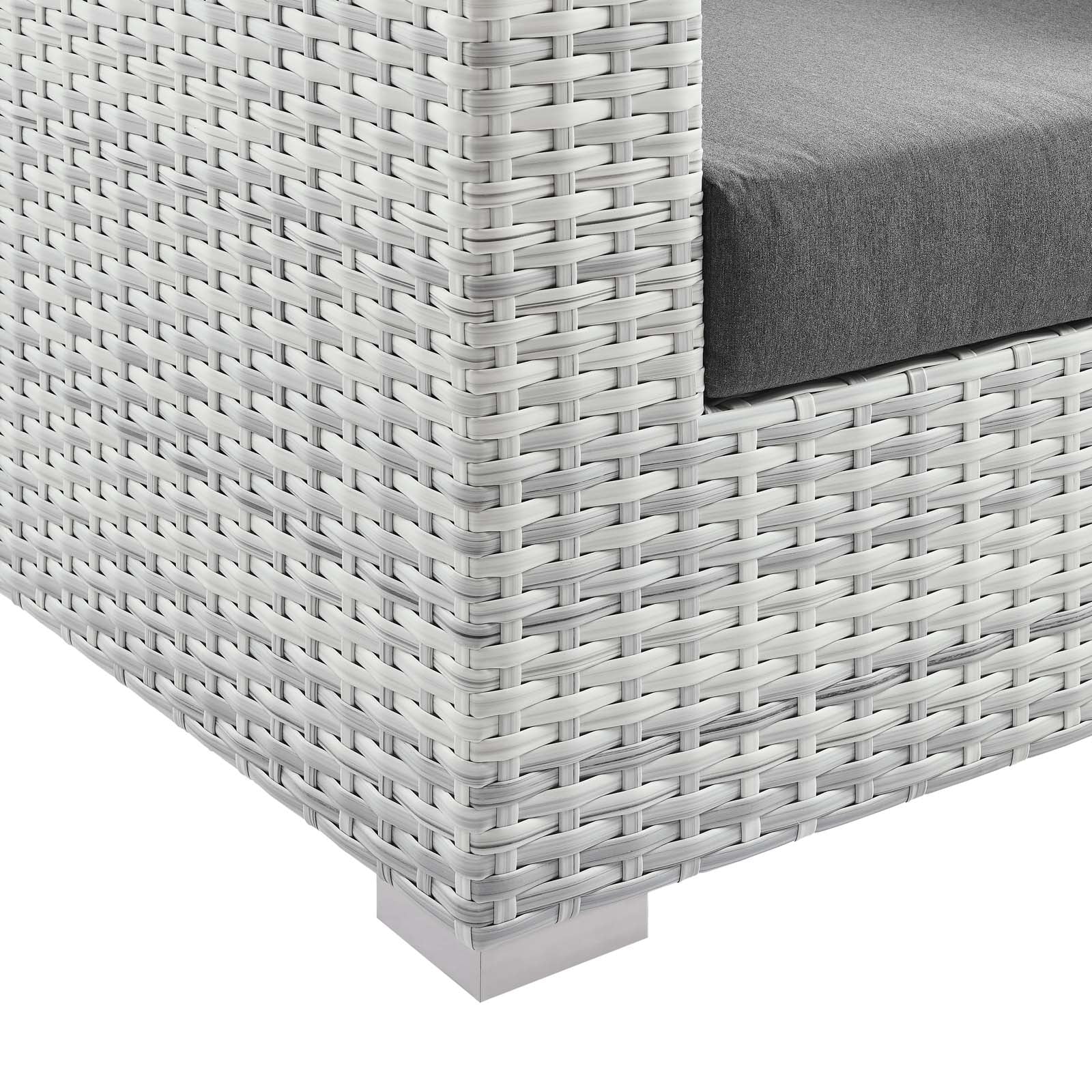 Comfortable Outdoor Patio Left Arm Loveseat - Durable & Weather-Resistant for Garden, Backyard, or Poolside Relaxation